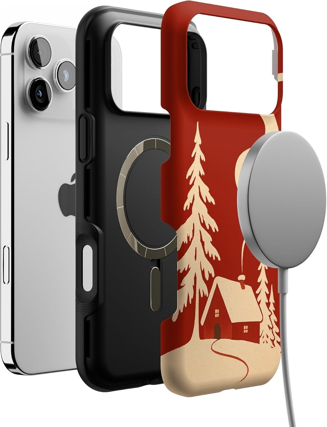 image:imageCasely iPhone 17 Pro Max Case Snowed in Cozy Winter Bold Protective Design MagSafe Compatible Design