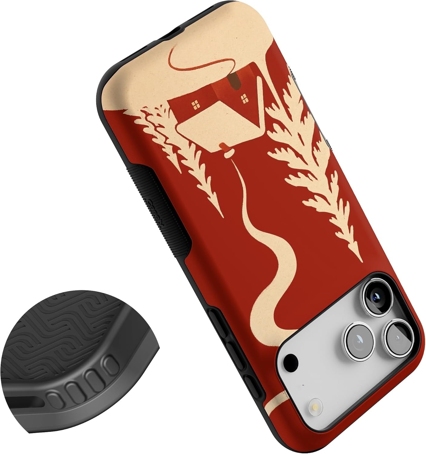 image:imageCasely iPhone 17 Pro Max Case Snowed in Cozy Winter Bold Protective Design MagSafe Compatible Design