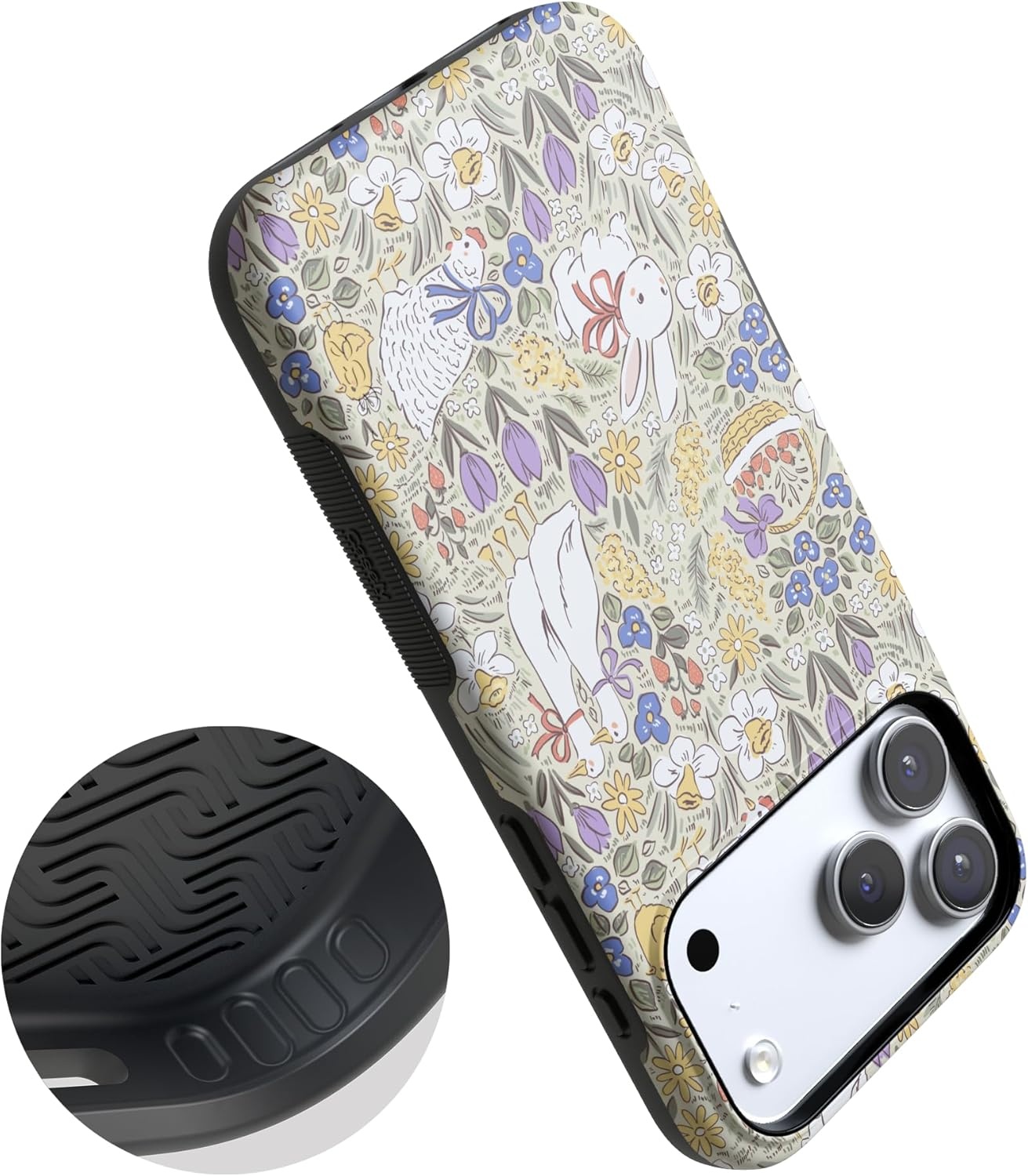 image:imageCasely iPhone 17 Pro Max Case Storybook Stroll Spring Garden Bold Protective Design Compatible with MagSafe