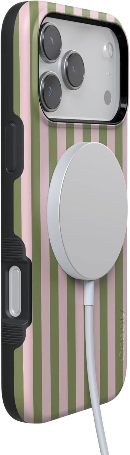 image:imageCasely iPhone 17 Pro Max Case Summer Stripes Sunday Best Bold Protective Design Compatible with MagSafe