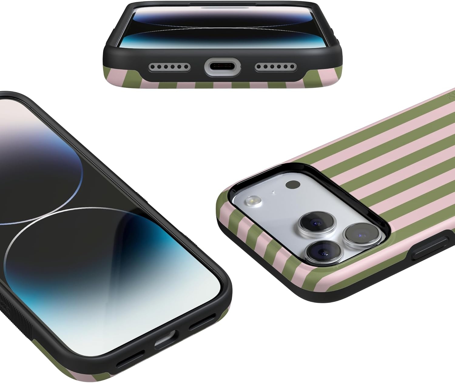 image:imageCasely iPhone 17 Pro Max Case Summer Stripes Sunday Best Bold Protective Design Compatible with MagSafe