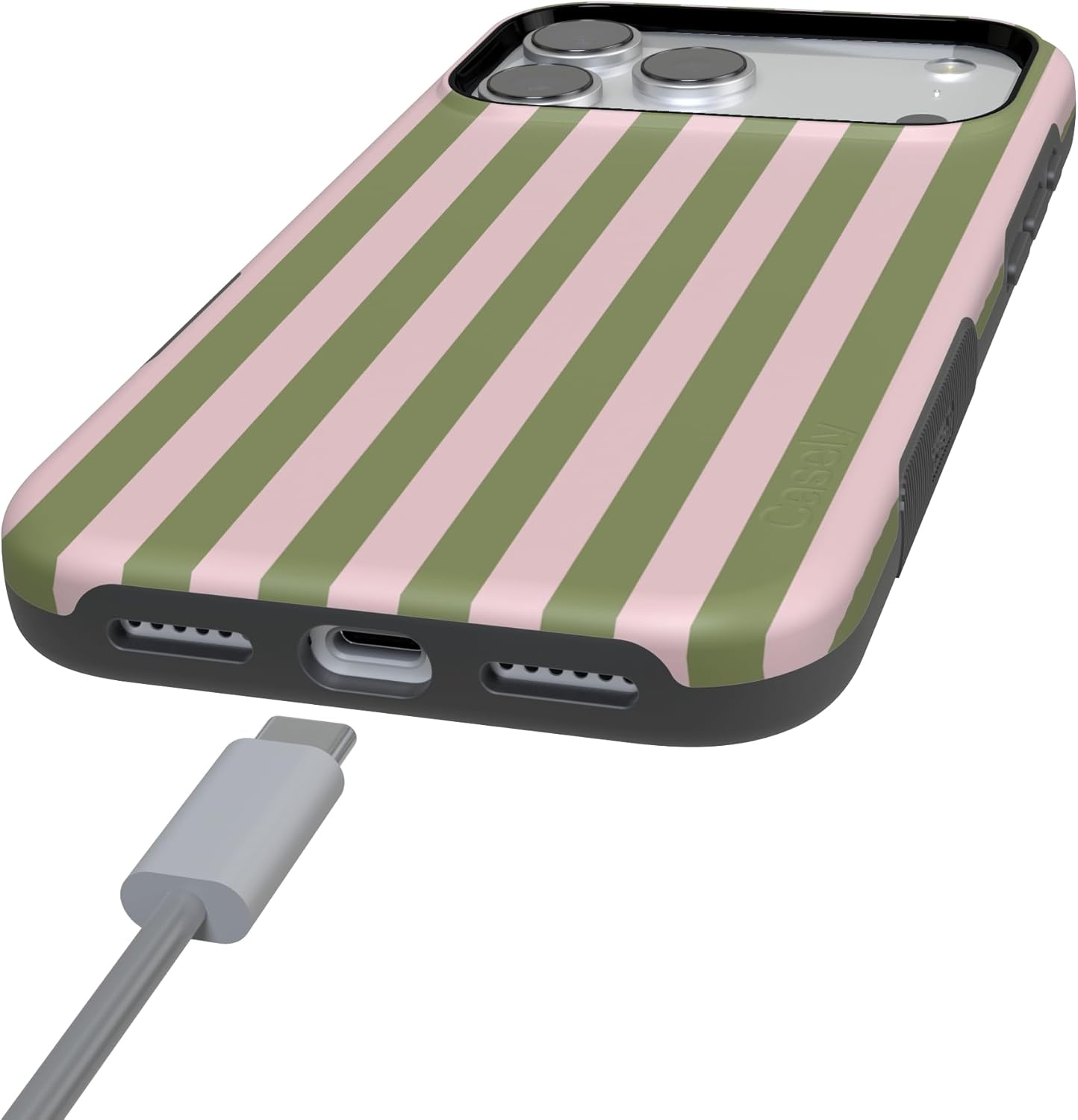 image:imageCasely iPhone 17 Pro Max Case Summer Stripes Sunday Best Bold Protective Design Compatible with MagSafe