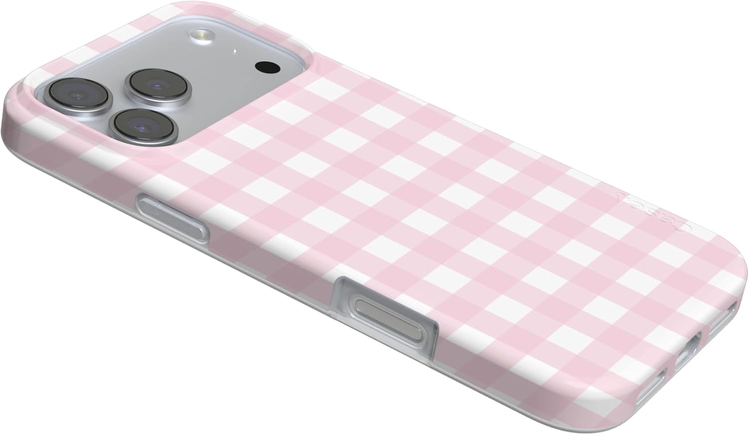 image:imageCasely iPhone 17 Pro Max Case Sunday Best Pink Plaid Compatible with MagSafe Classic Ultra Slim Design
