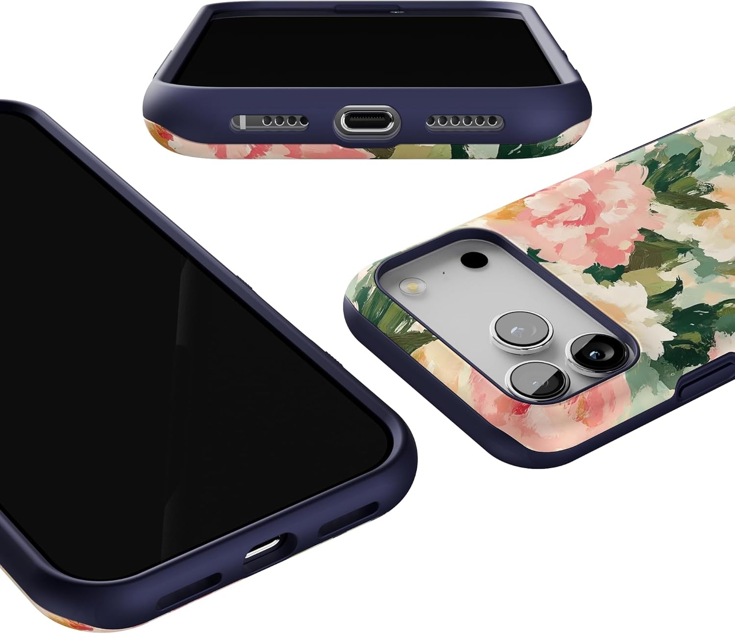 image:imageCasely iPhone 17 Pro Max Case The Garden Room Painted Petals Bold Protective Design Compatible with MagSafe