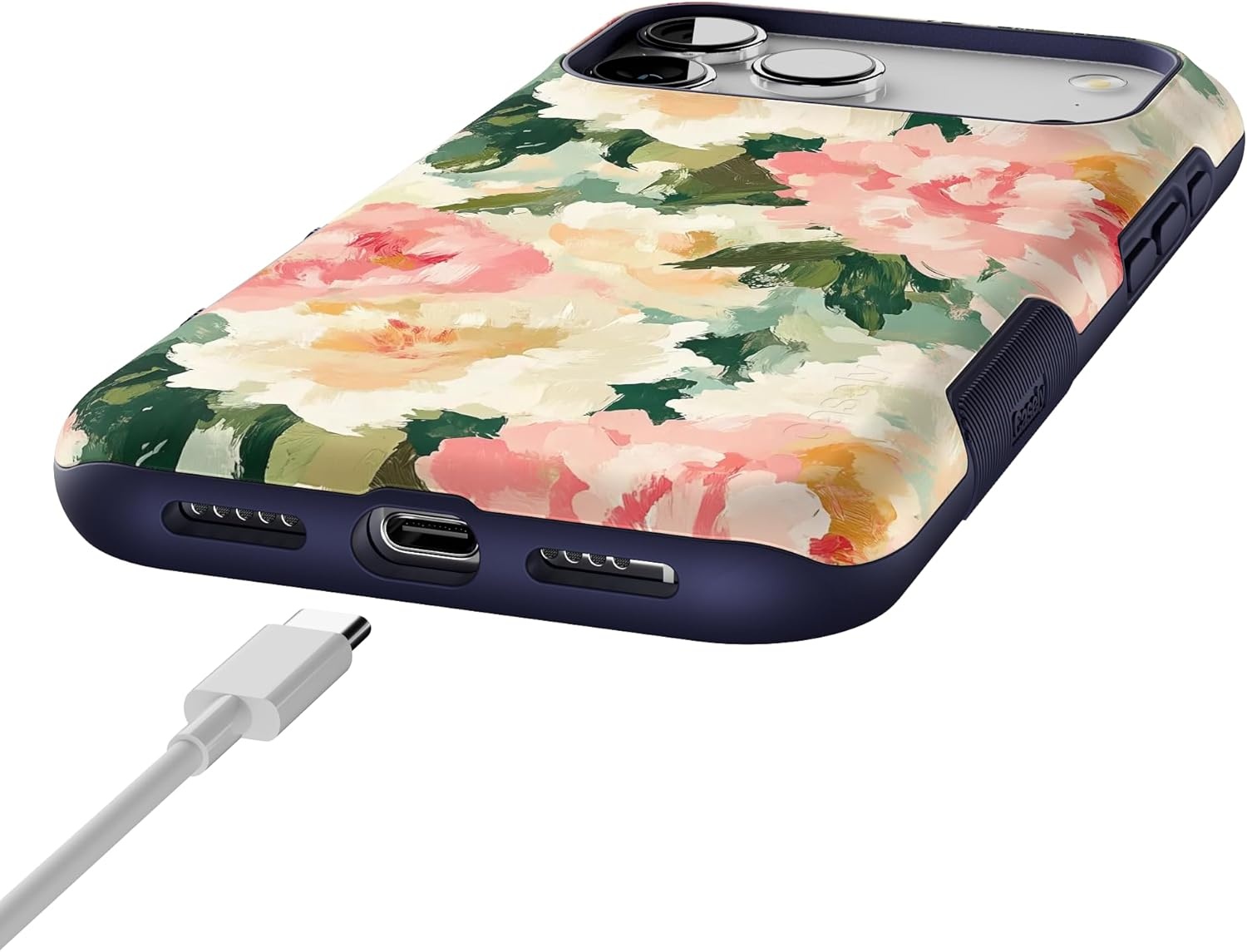 image:imageCasely iPhone 17 Pro Max Case The Garden Room Painted Petals Bold Protective Design Compatible with MagSafe