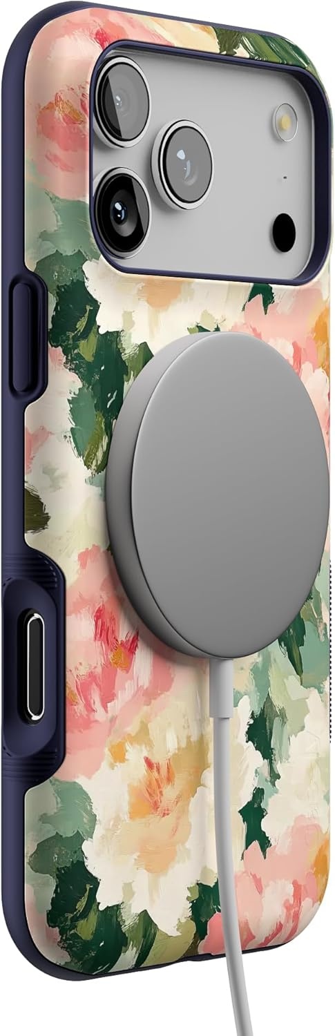 image:imageCasely iPhone 17 Pro Max Case The Garden Room Painted Petals Bold Protective Design Compatible with MagSafe