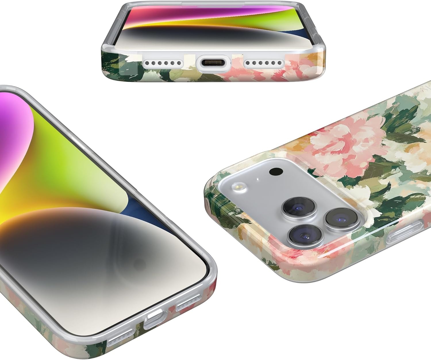 image:imageCasely iPhone 17 Pro Max Case The Garden Room Painted Petals Compatible with MagSafe Classic Ultra Thin Design