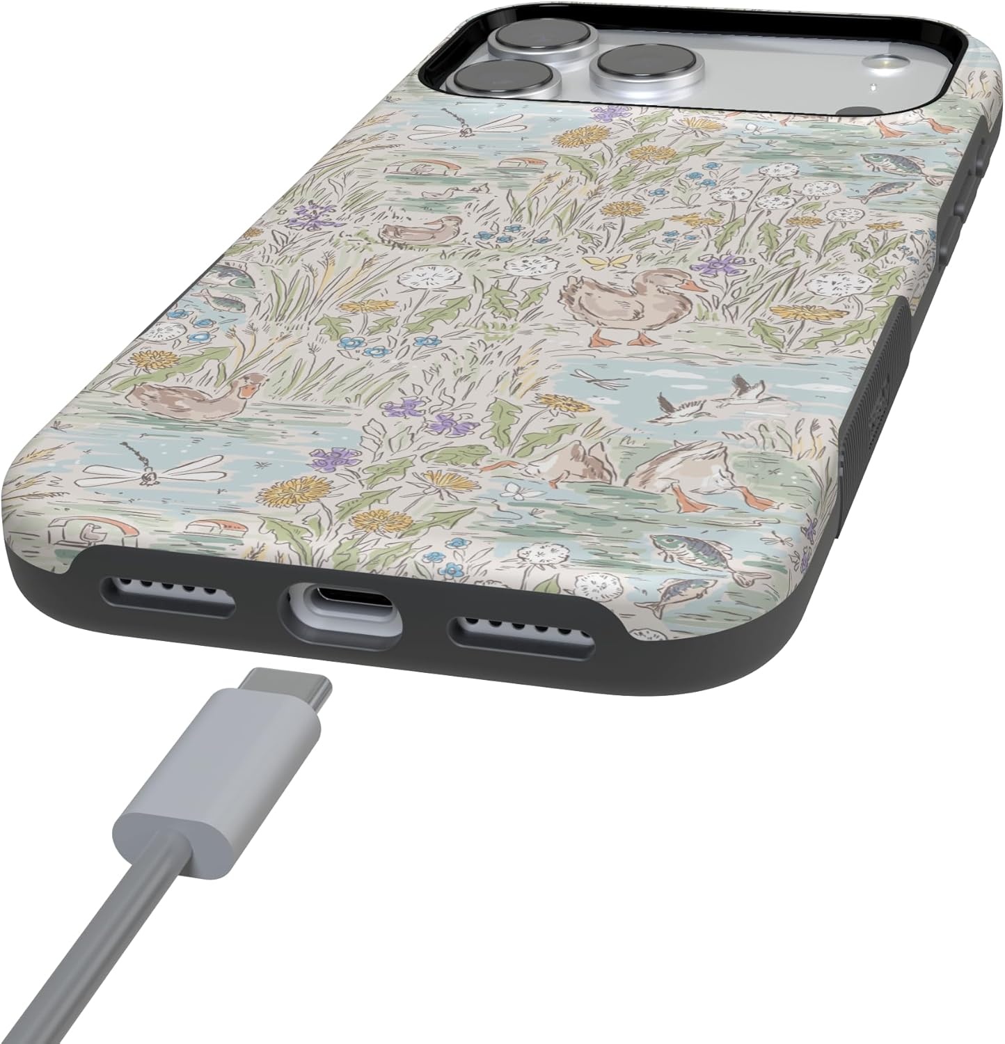 image:imageCasely iPhone 17 Pro Max Case The Waddle Path Duck Pond Bold Protective Design Compatible with MagSafe