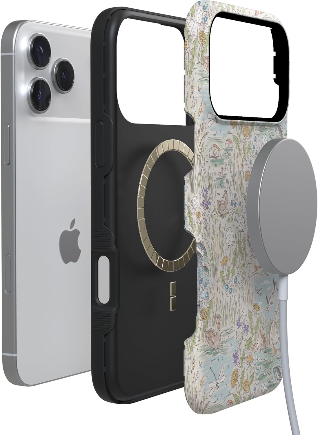 image:imageCasely iPhone 17 Pro Max Case The Waddle Path Duck Pond Bold Protective Design Compatible with MagSafe