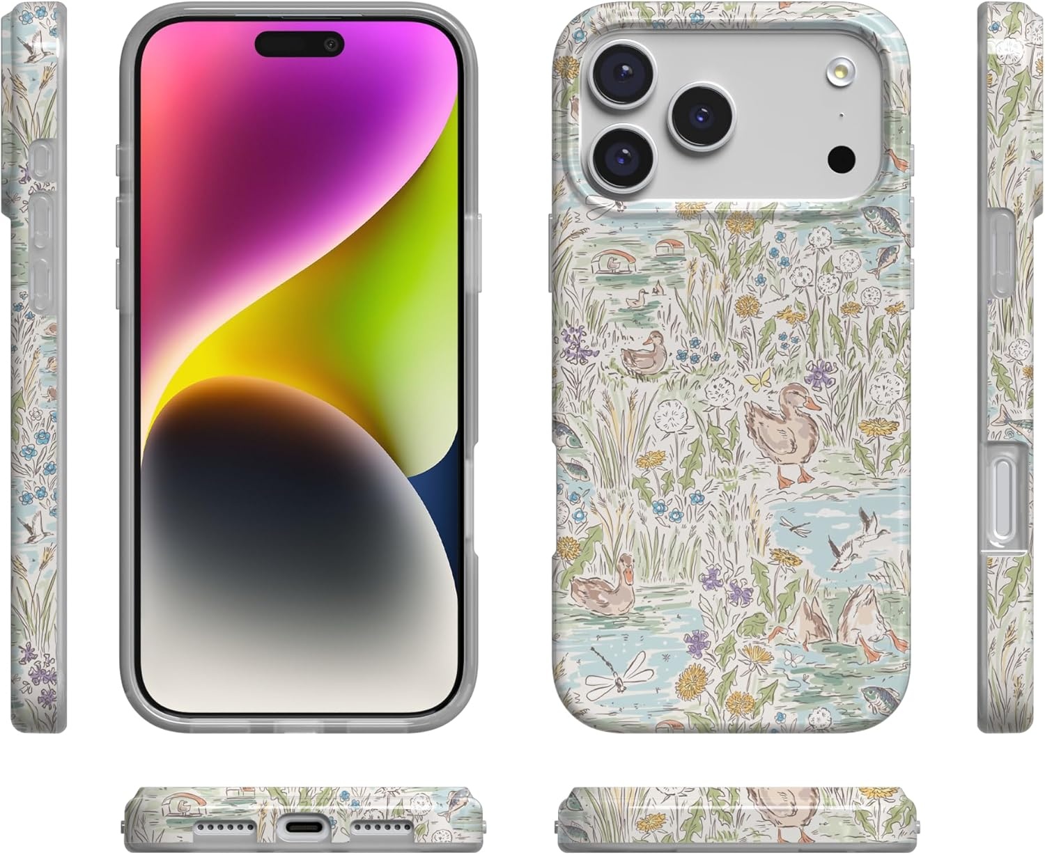 image:imageCasely iPhone 17 Pro Max Case The Waddle Path Duck Pond Compatible with MagSafe Classic Ultra Thin Design