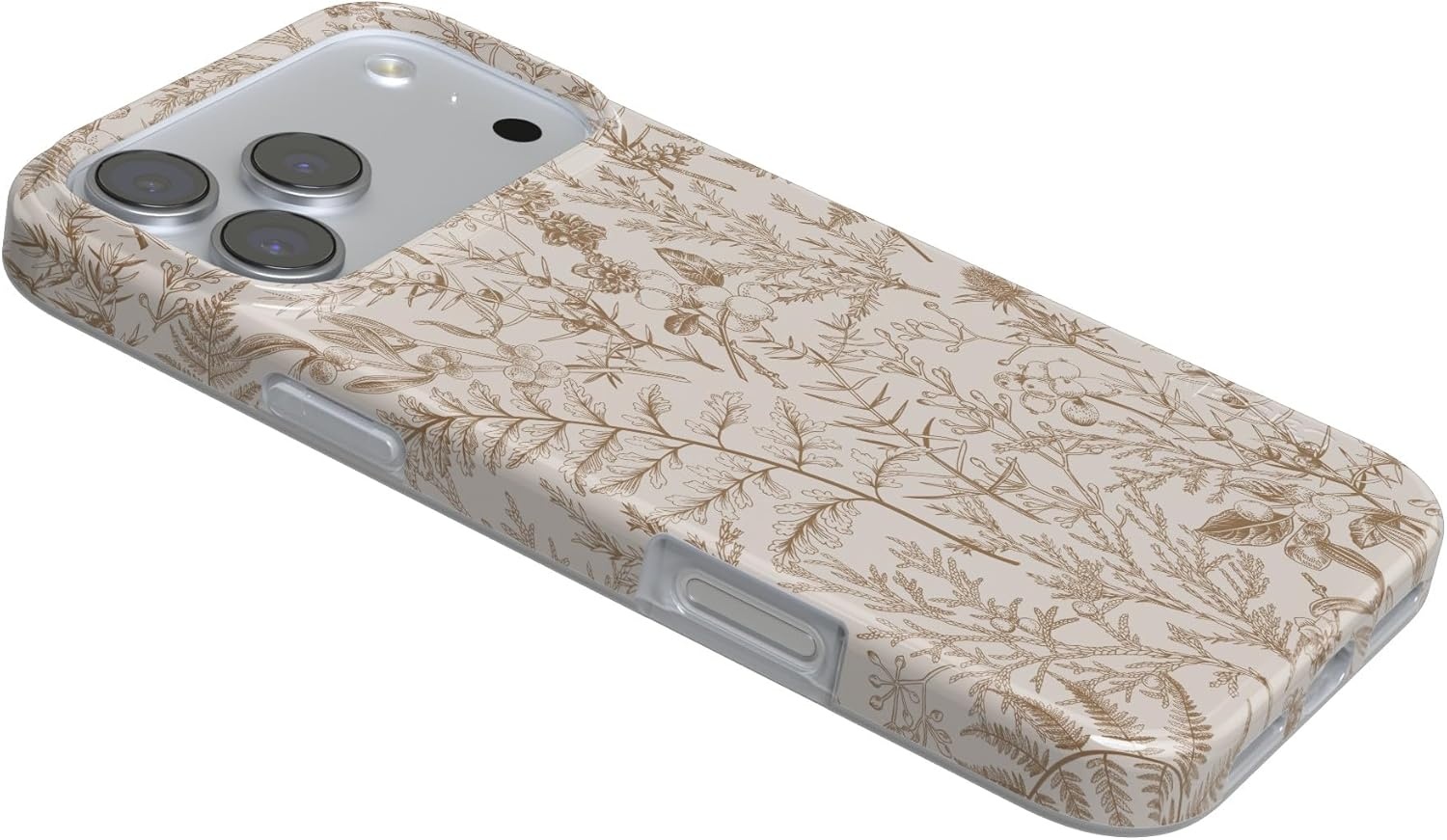 image:imageCasely iPhone 17 Pro Max Case Youre Dinomite Green Dinosaur Compatible with MagSafe Classic Ultra Thin DesignBeige Garden Neutral Floral