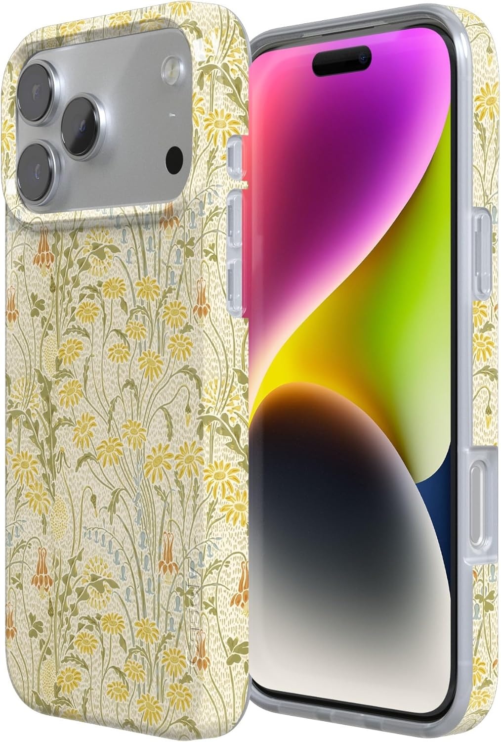 image:imageCasely iPhone 17 Pro Max Case Youre Dinomite Green Dinosaur Compatible with MagSafe Classic Ultra Thin DesignBoho Blooms Golden Floral