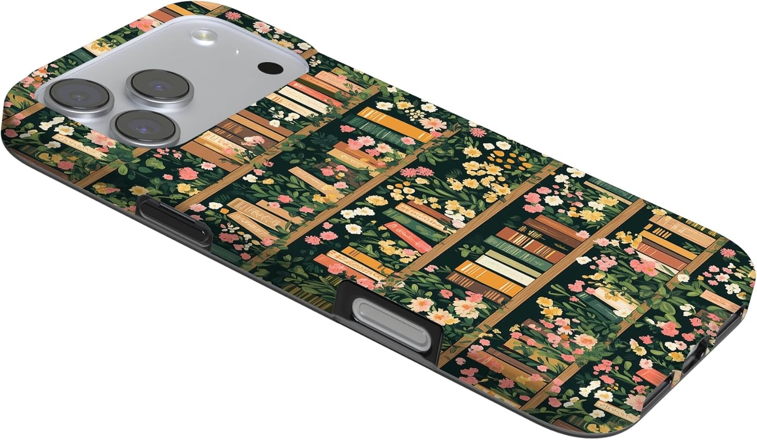 image:imageCasely iPhone 17 Pro Max Case Youre Dinomite Green Dinosaur Compatible with MagSafe Classic Ultra Thin DesignBook Nook Floral Library