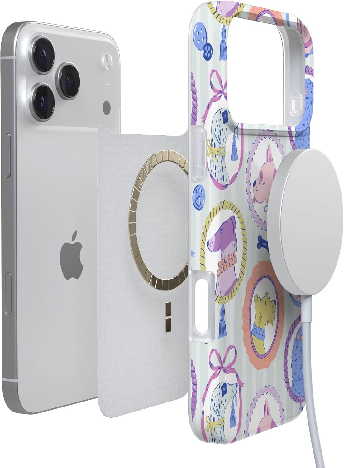 image:imageCasely iPhone 17 Pro Max Case Youre Dinomite Green Dinosaur Compatible with MagSafe Classic Ultra Thin DesignChateau Pups French Dog