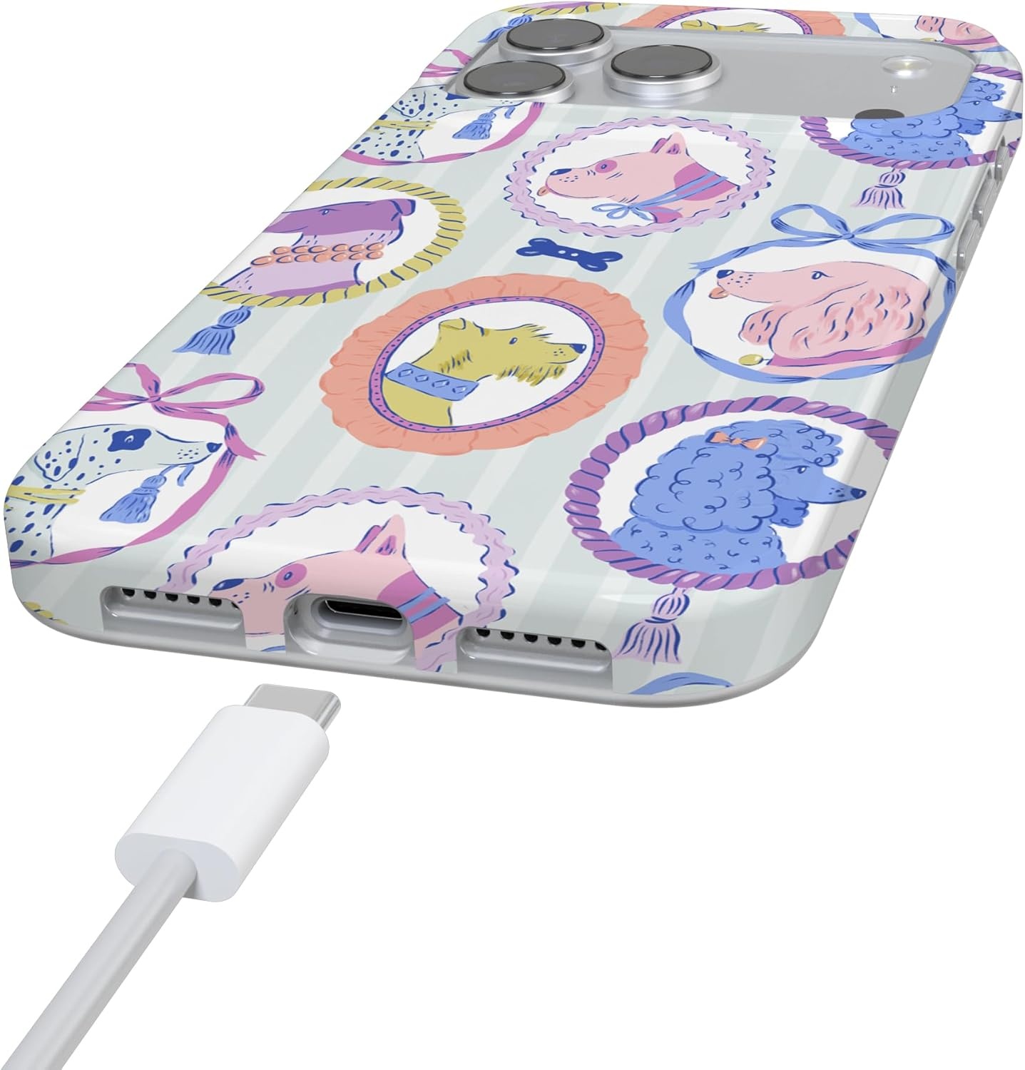 image:imageCasely iPhone 17 Pro Max Case Youre Dinomite Green Dinosaur Compatible with MagSafe Classic Ultra Thin DesignChateau Pups French Dog