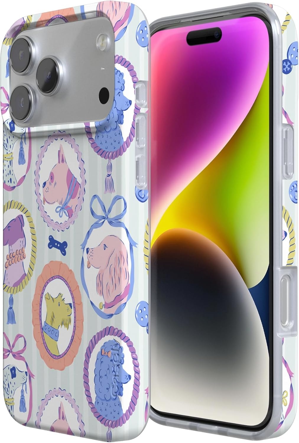 image:imageCasely iPhone 17 Pro Max Case Youre Dinomite Green Dinosaur Compatible with MagSafe Classic Ultra Thin DesignChateau Pups French Dog