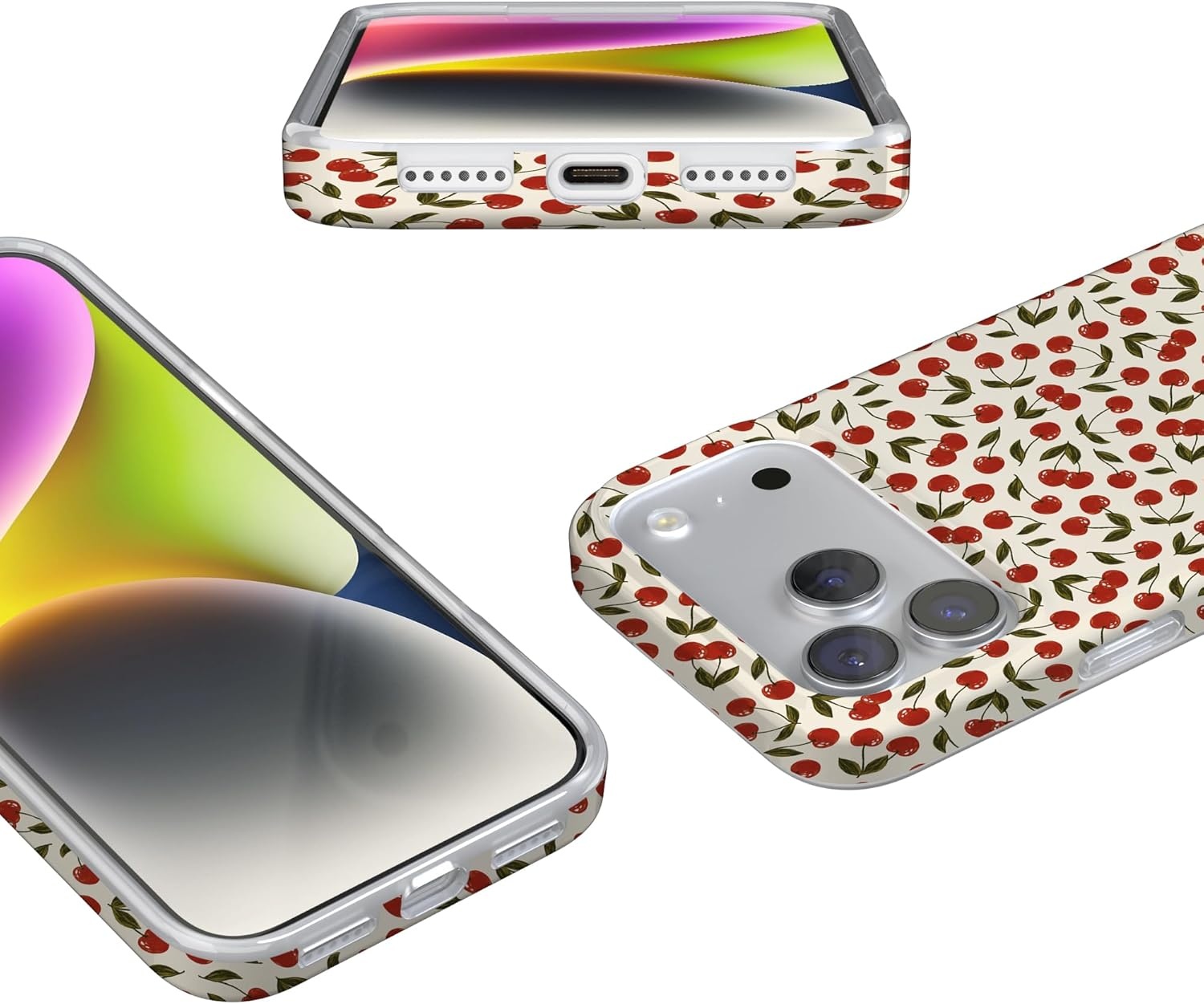 image:imageCasely iPhone 17 Pro Max Case Youre Dinomite Green Dinosaur Compatible with MagSafe Classic Ultra Thin DesignCherry on Top Red Cherries