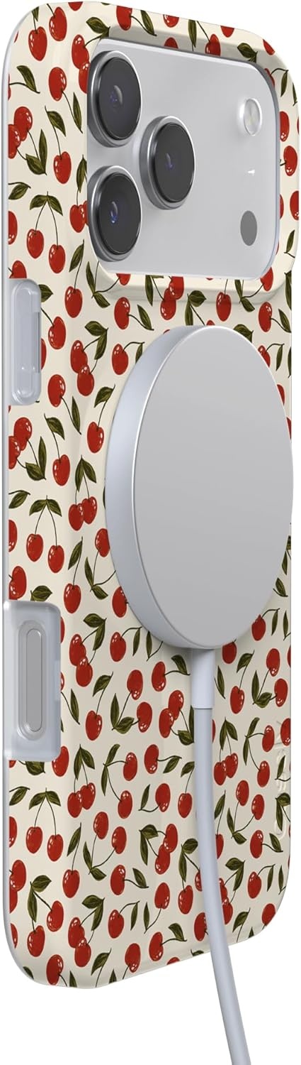 image:imageCasely iPhone 17 Pro Max Case Youre Dinomite Green Dinosaur Compatible with MagSafe Classic Ultra Thin DesignCherry on Top Red Cherries