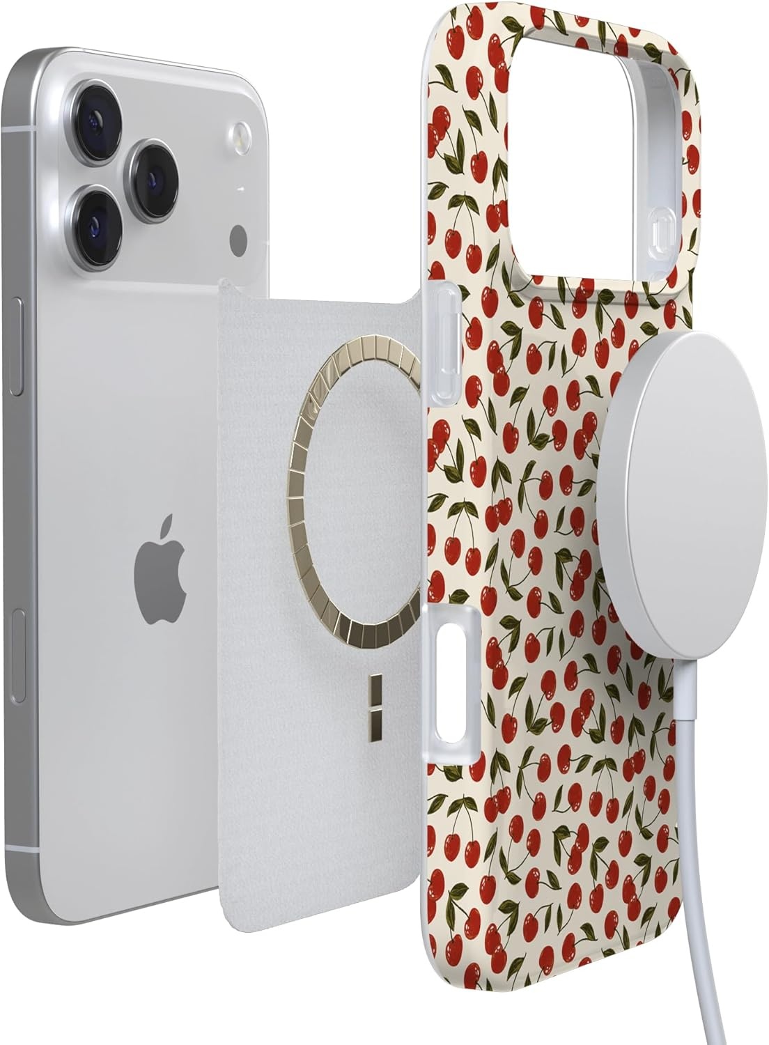 image:imageCasely iPhone 17 Pro Max Case Youre Dinomite Green Dinosaur Compatible with MagSafe Classic Ultra Thin DesignCherry on Top Red Cherries