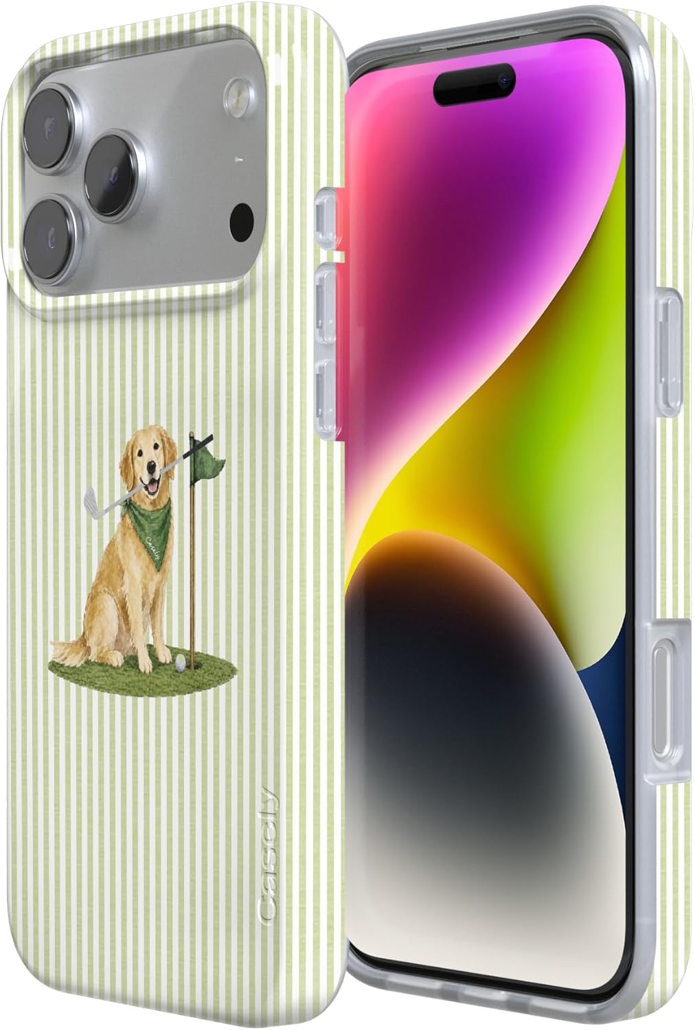 image:imageCasely iPhone 17 Pro Max Case Youre Dinomite Green Dinosaur Compatible with MagSafe Classic Ultra Thin DesignClubhouse Golden on the Green