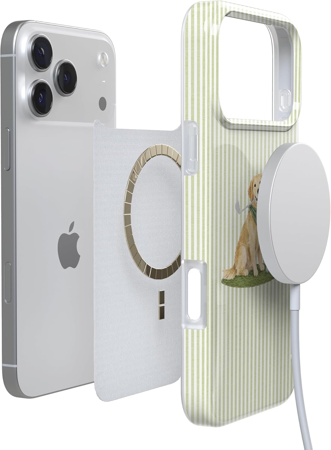 image:imageCasely iPhone 17 Pro Max Case Youre Dinomite Green Dinosaur Compatible with MagSafe Classic Ultra Thin DesignClubhouse Golden on the Green