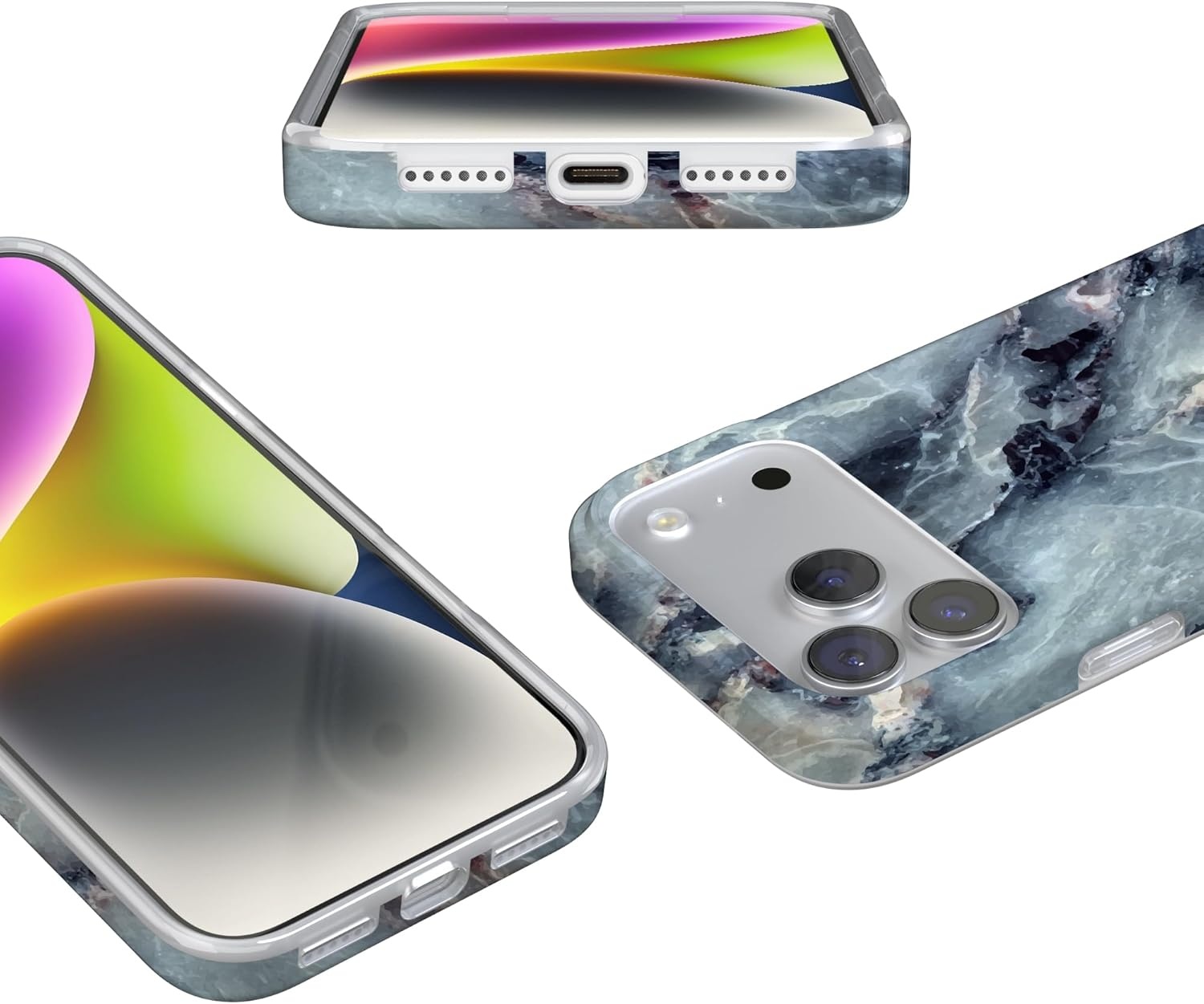 image:imageCasely iPhone 17 Pro Max Case Youre Dinomite Green Dinosaur Compatible with MagSafe Classic Ultra Thin DesignDeep Sea Blue Marble