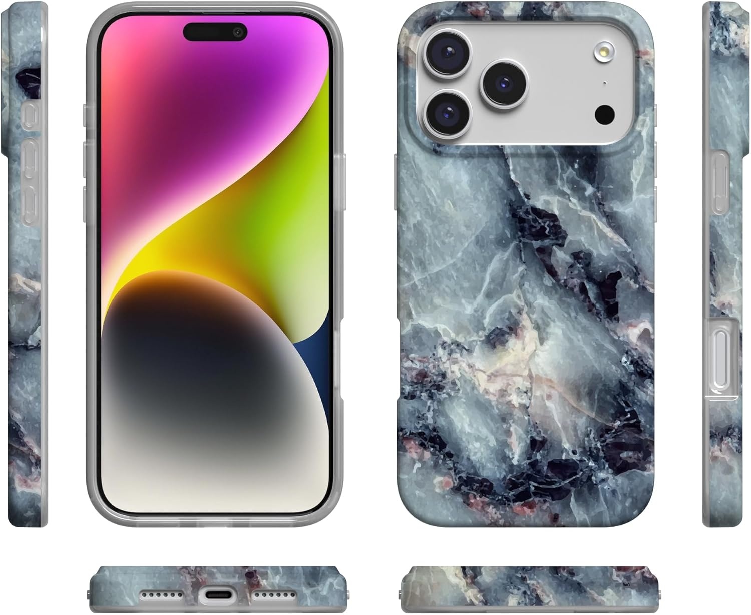 image:imageCasely iPhone 17 Pro Max Case Youre Dinomite Green Dinosaur Compatible with MagSafe Classic Ultra Thin DesignDeep Sea Blue Marble