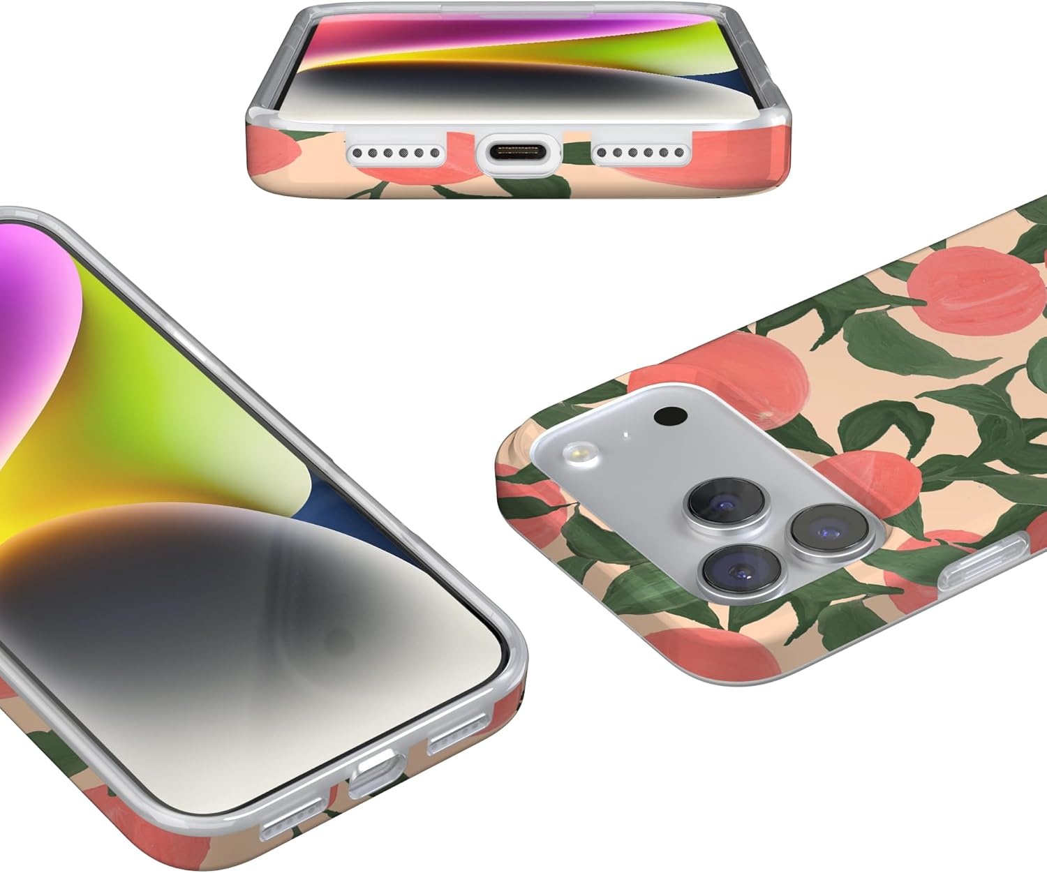 image:imageCasely iPhone 17 Pro Max Case Youre Dinomite Green Dinosaur Compatible with MagSafe Classic Ultra Thin DesignFeeling Peachy Blush Vines