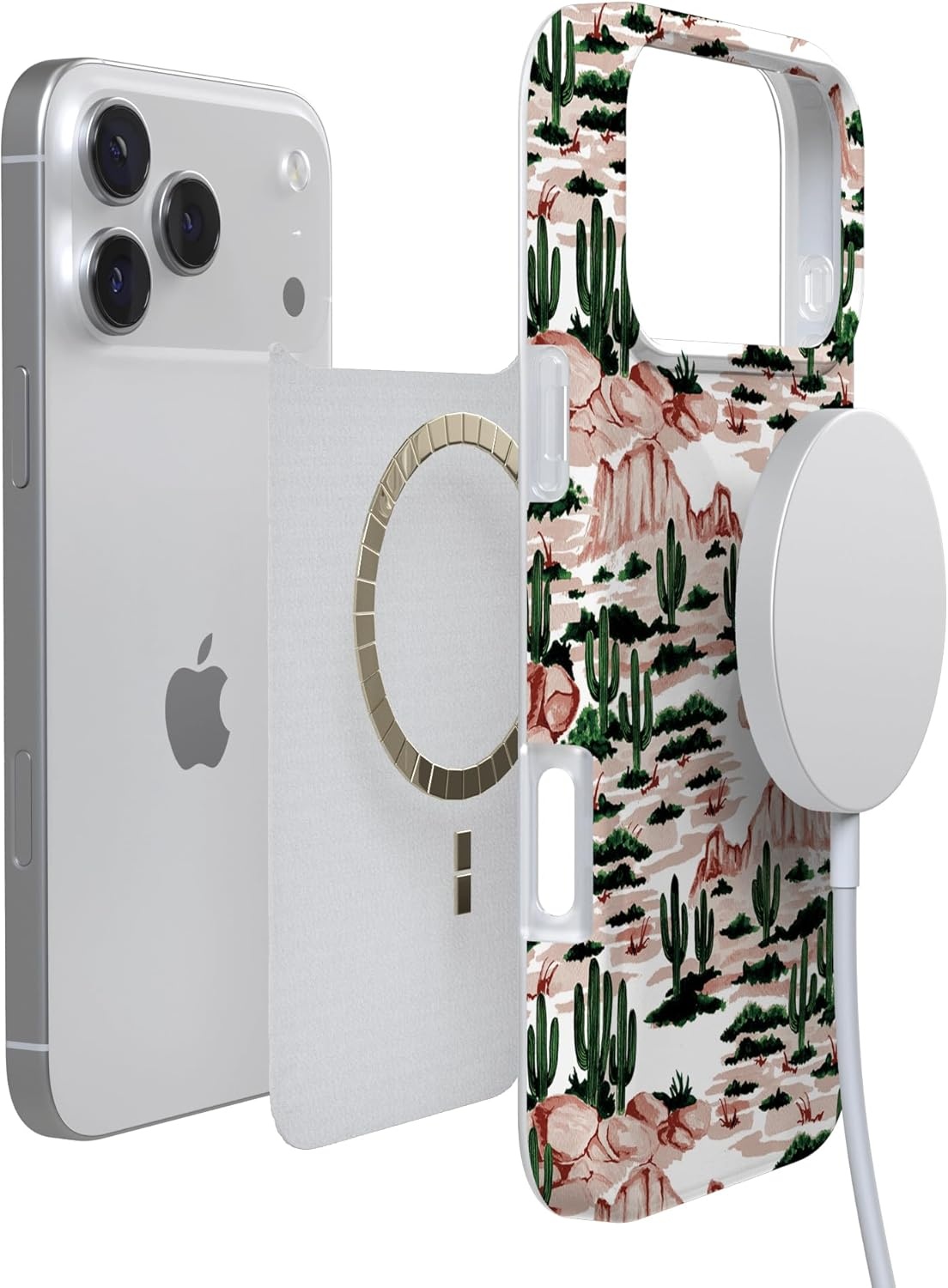 image:imageCasely iPhone 17 Pro Max Case Youre Dinomite Green Dinosaur Compatible with MagSafe Classic Ultra Thin DesignGold Rush Desert