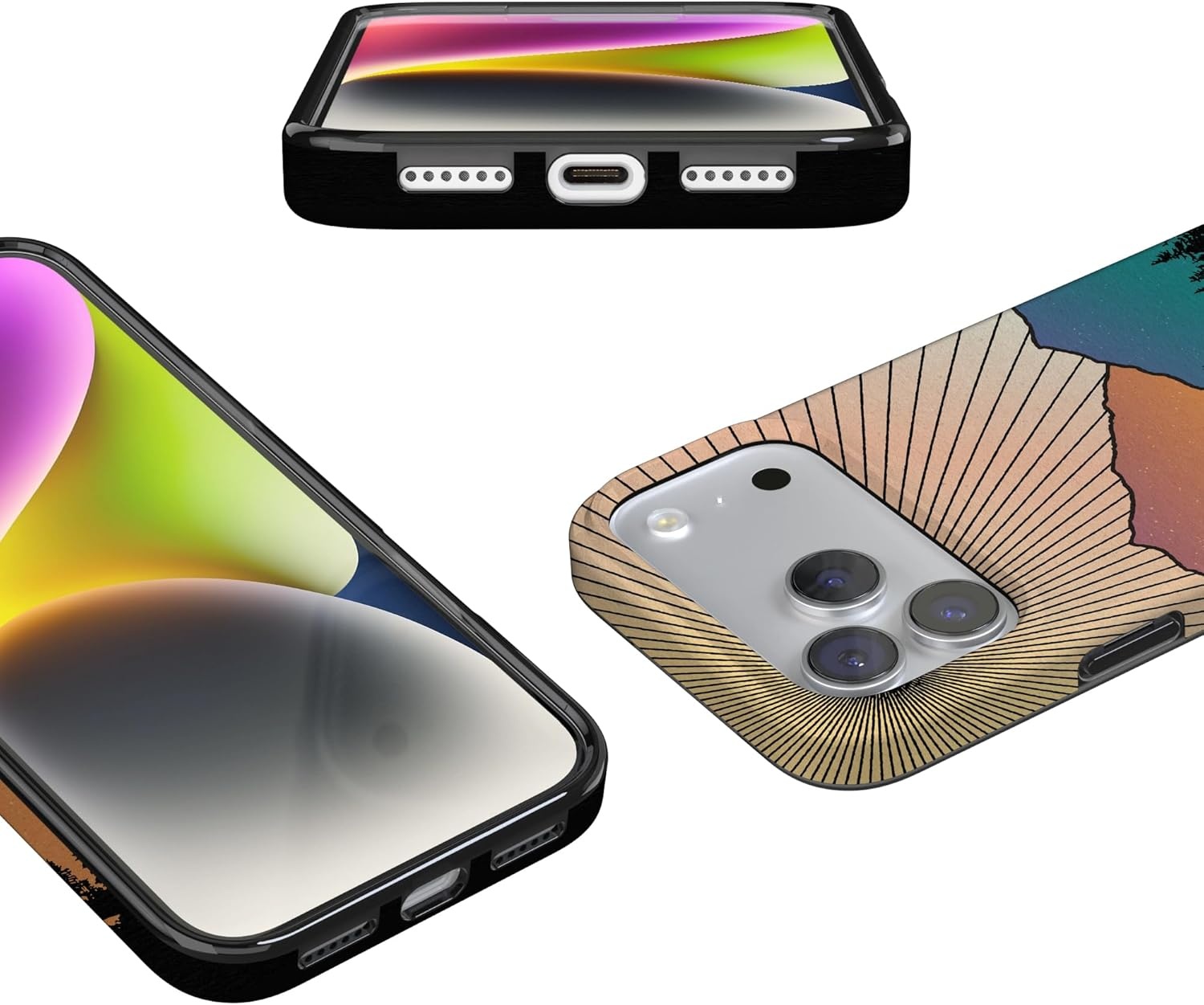 image:imageCasely iPhone 17 Pro Max Case Youre Dinomite Green Dinosaur Compatible with MagSafe Classic Ultra Thin DesignGolden Hour Mountain Sunset
