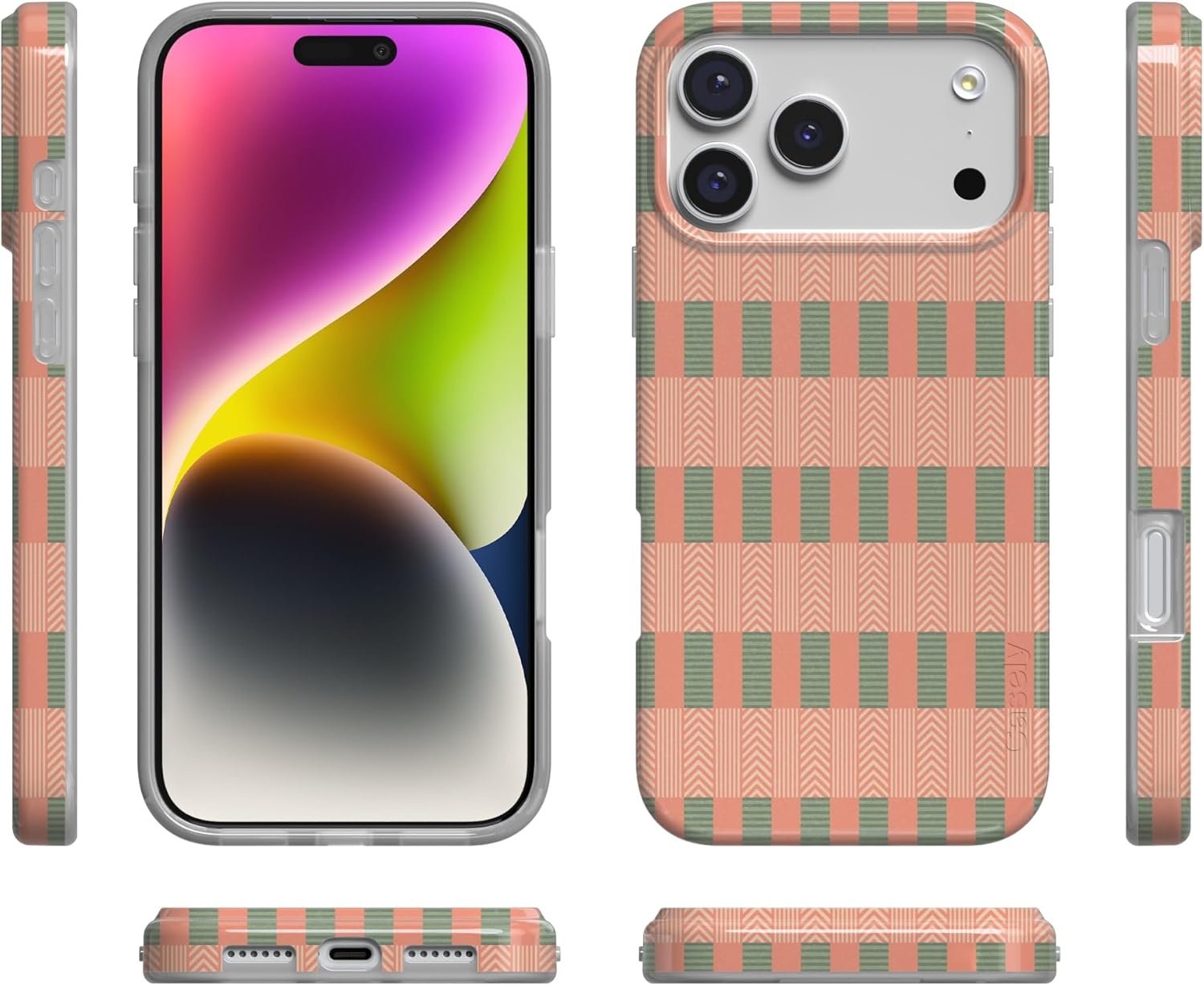 image:imageCasely iPhone 17 Pro Max Case Youre Dinomite Green Dinosaur Compatible with MagSafe Classic Ultra Thin DesignGrand Cabana Palm Beach