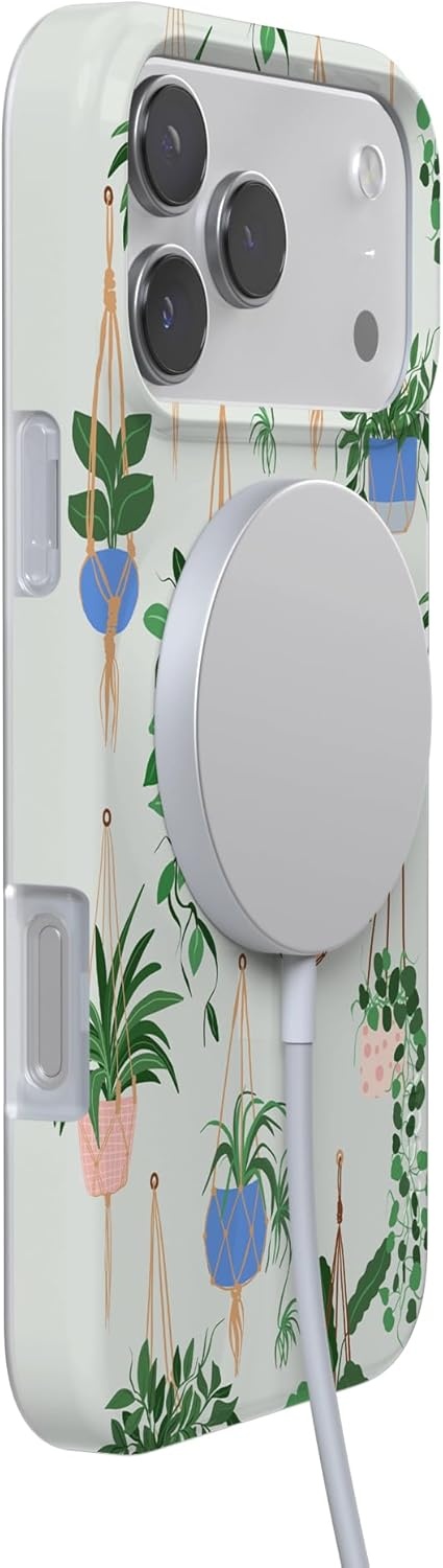 image:imageCasely iPhone 17 Pro Max Case Youre Dinomite Green Dinosaur Compatible with MagSafe Classic Ultra Thin DesignHanging Around Potted Plants Floral