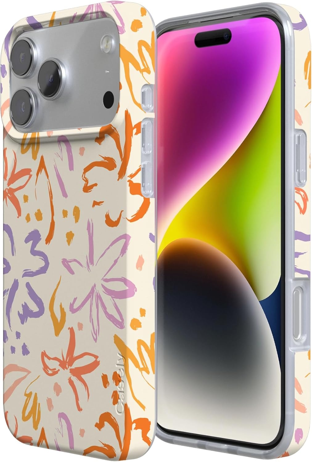 image:imageCasely iPhone 17 Pro Max Case Youre Dinomite Green Dinosaur Compatible with MagSafe Classic Ultra Thin DesignHibiscus Blooms Hawaiian Floral