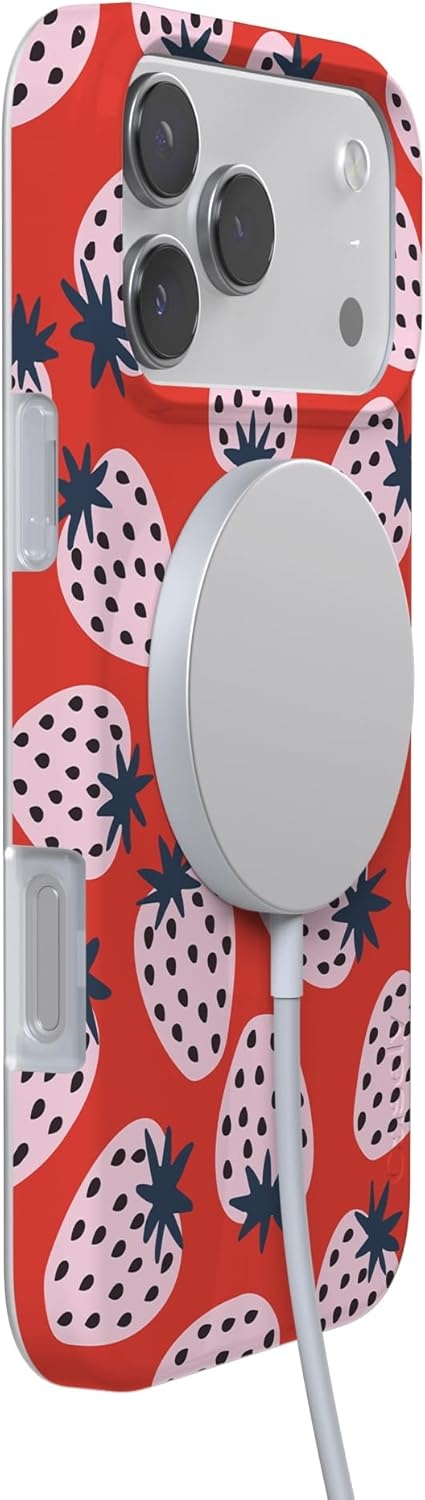 image:imageCasely iPhone 17 Pro Max Case Youre Dinomite Green Dinosaur Compatible with MagSafe Classic Ultra Thin DesignId Pick You Red Strawberry