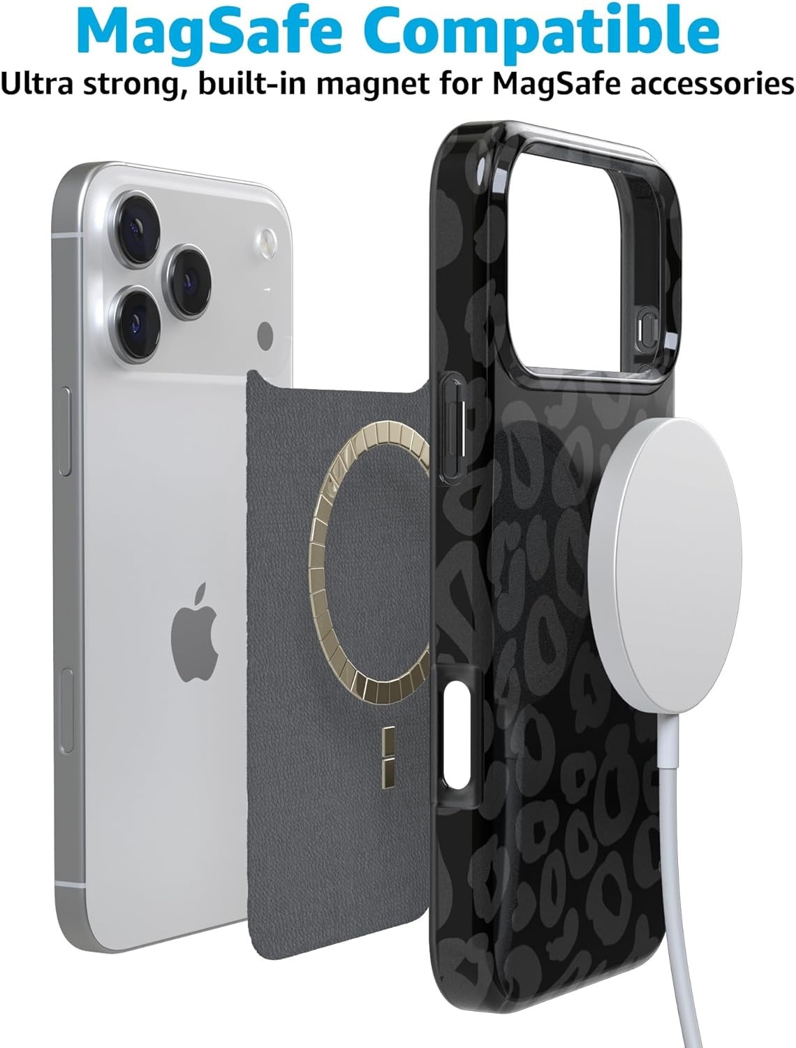 image:imageCasely iPhone 17 Pro Max Case Youre Dinomite Green Dinosaur Compatible with MagSafe Classic Ultra Thin DesignInto the Wild Black Leopard