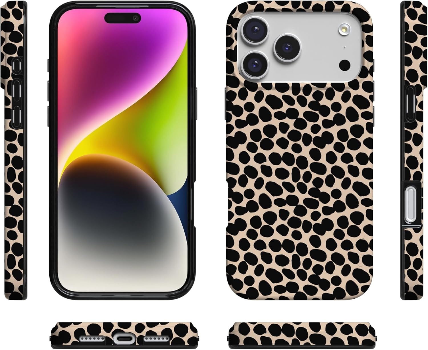 image:imageCasely iPhone 17 Pro Max Case Youre Dinomite Green Dinosaur Compatible with MagSafe Classic Ultra Thin DesignLost in Spots Cheetah Print