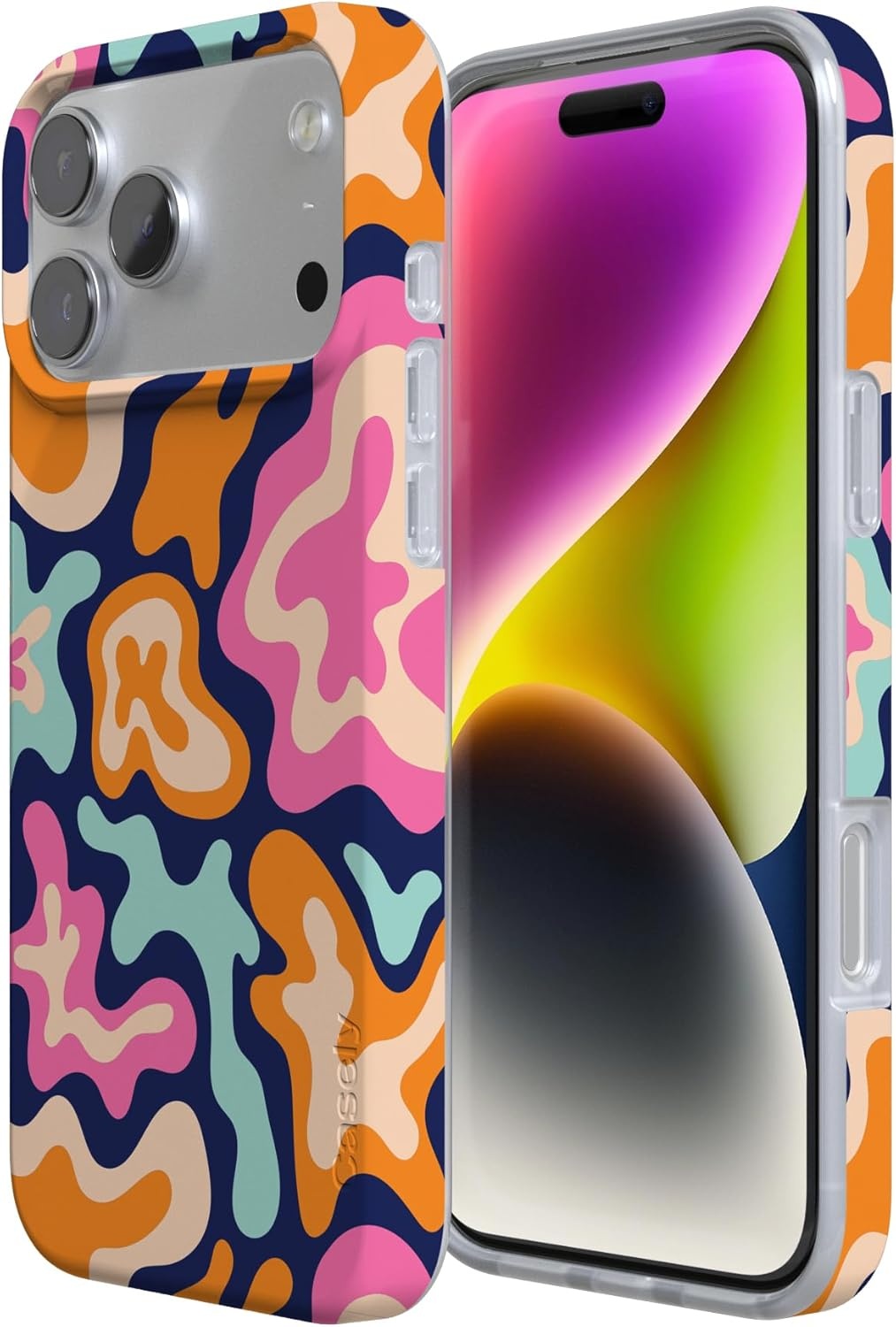image:imageCasely iPhone 17 Pro Max Case Youre Dinomite Green Dinosaur Compatible with MagSafe Classic Ultra Thin DesignMidnight Color Splash Abstract Retro