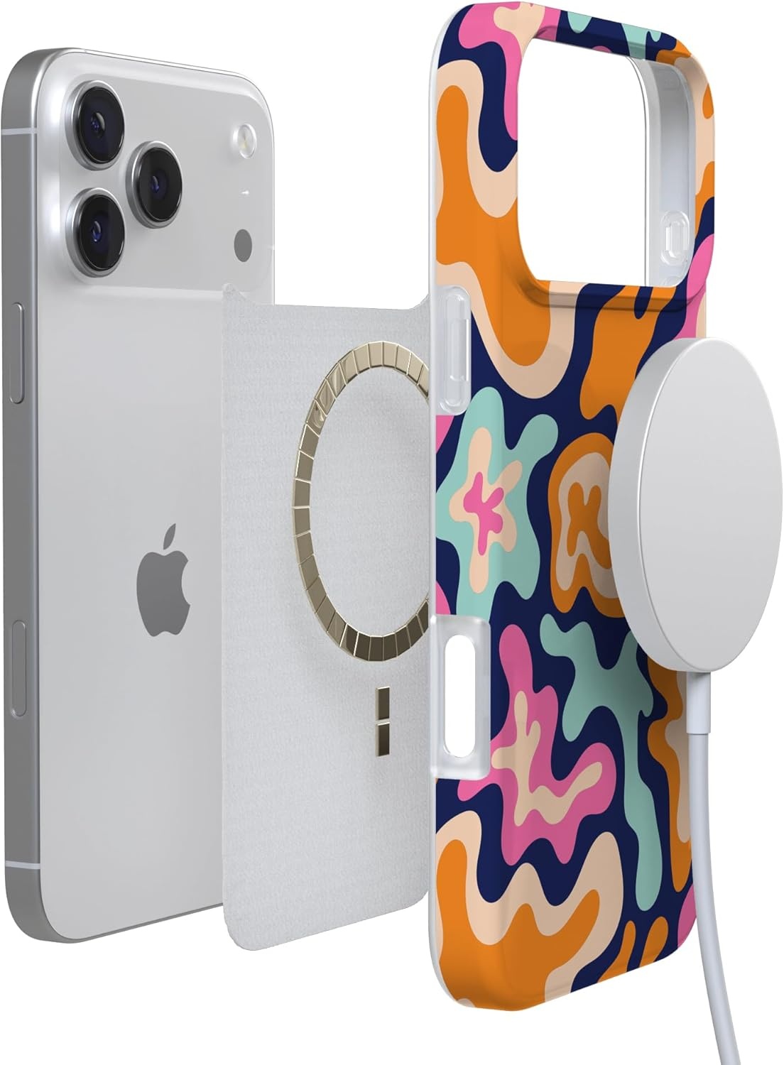 image:imageCasely iPhone 17 Pro Max Case Youre Dinomite Green Dinosaur Compatible with MagSafe Classic Ultra Thin DesignMidnight Color Splash Abstract Retro