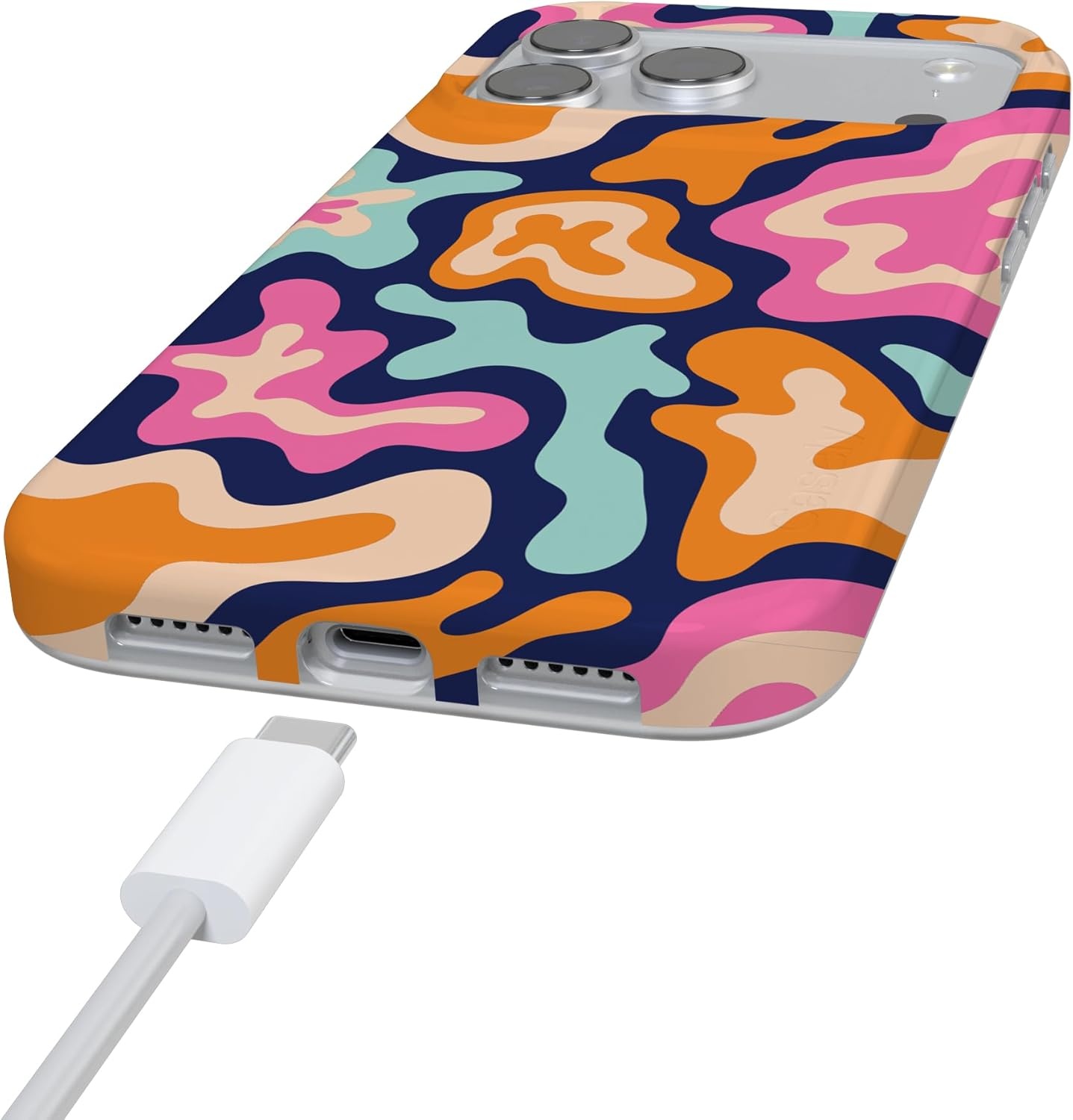 image:imageCasely iPhone 17 Pro Max Case Youre Dinomite Green Dinosaur Compatible with MagSafe Classic Ultra Thin DesignMidnight Color Splash Abstract Retro