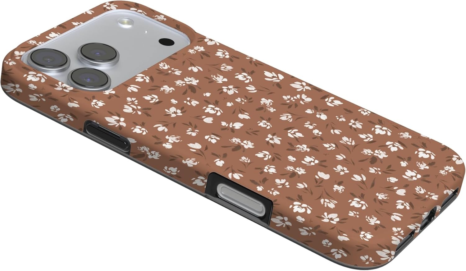 image:imageCasely iPhone 17 Pro Max Case Youre Dinomite Green Dinosaur Compatible with MagSafe Classic Ultra Thin DesignMocha Meadow Tiny Flowers