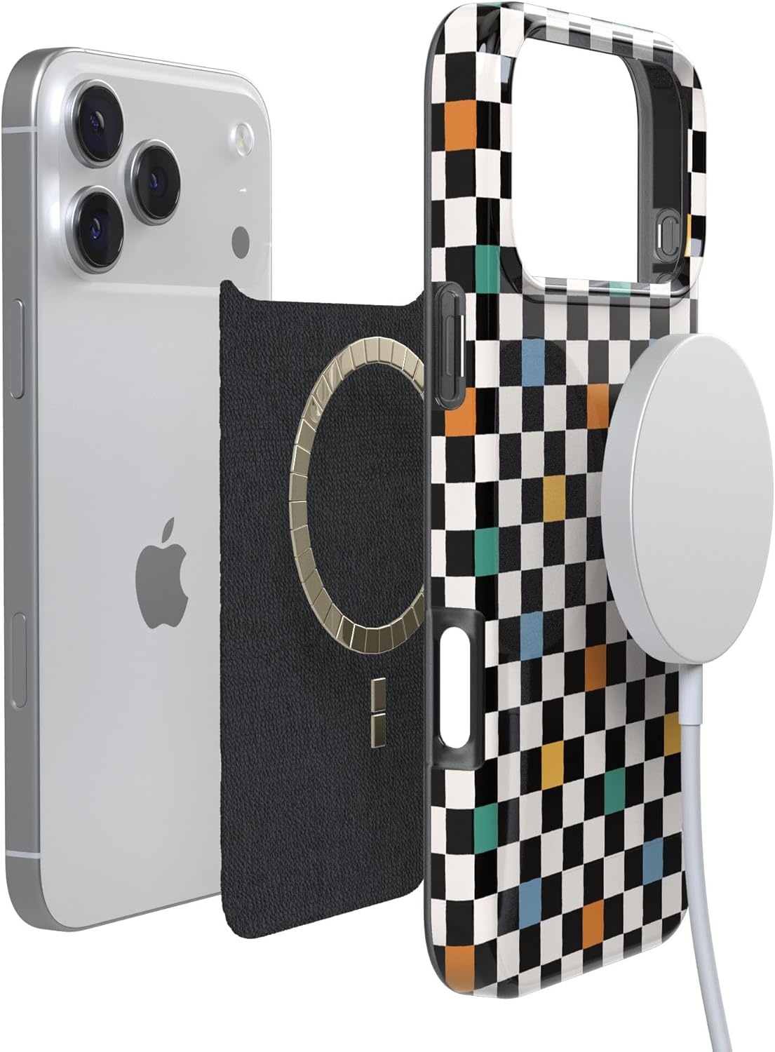 image:imageCasely iPhone 17 Pro Max Case Youre Dinomite Green Dinosaur Compatible with MagSafe Classic Ultra Thin DesignOld Skool Retro Checkerboard