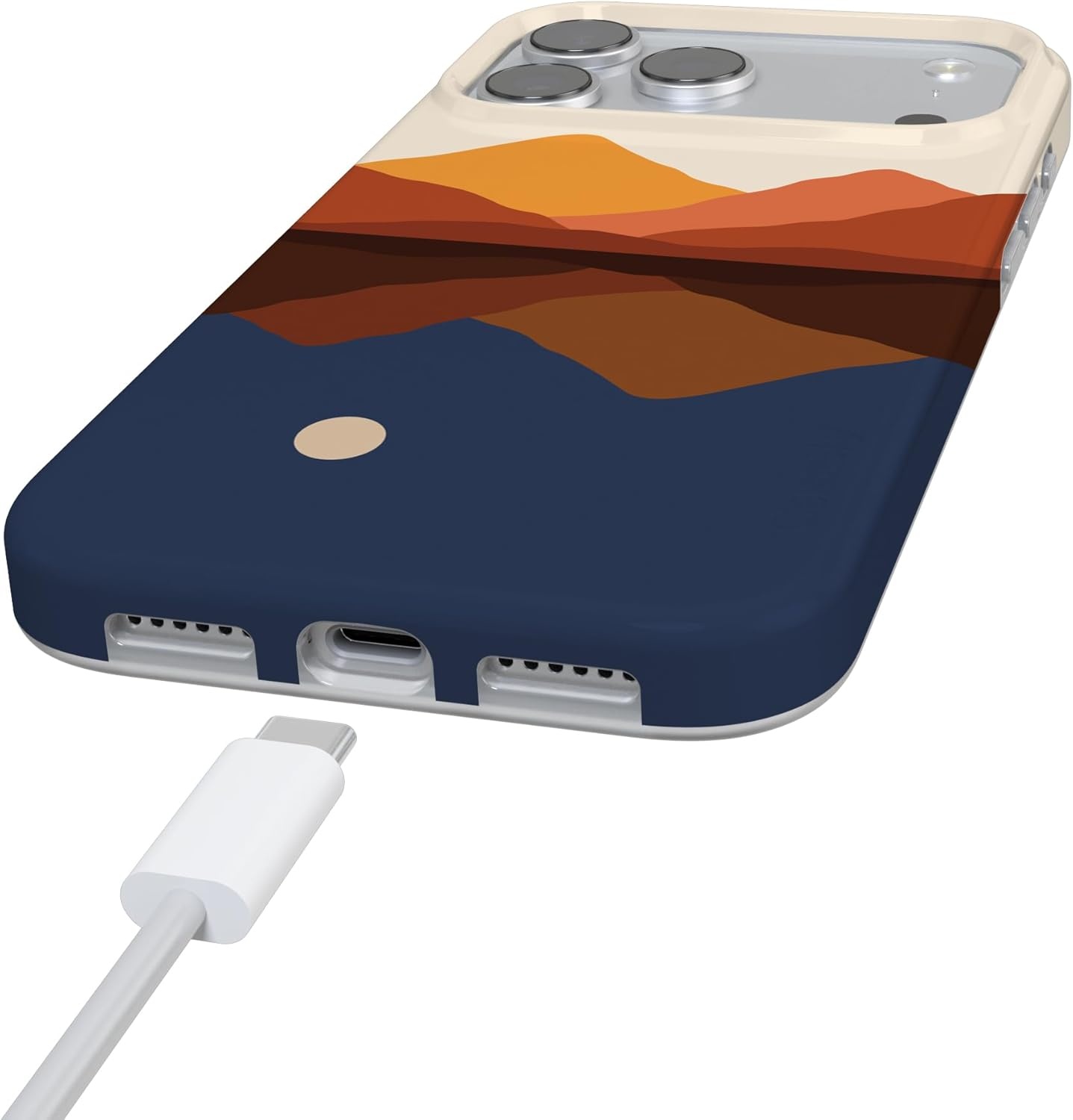 image:imageCasely iPhone 17 Pro Max Case Youre Dinomite Green Dinosaur Compatible with MagSafe Classic Ultra Thin DesignOpposites Attract Day Night Mountains