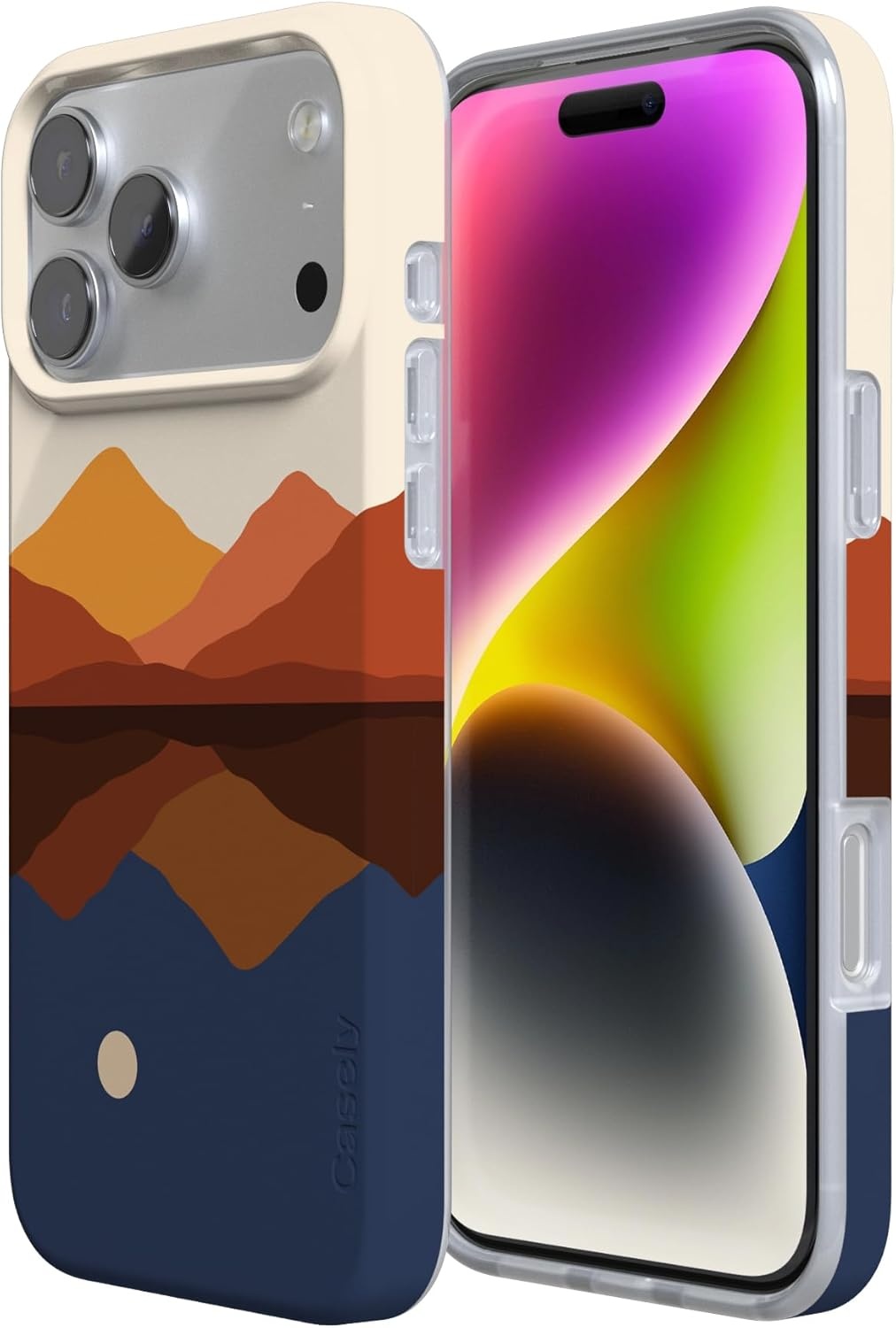 image:imageCasely iPhone 17 Pro Max Case Youre Dinomite Green Dinosaur Compatible with MagSafe Classic Ultra Thin DesignOpposites Attract Day Night Mountains