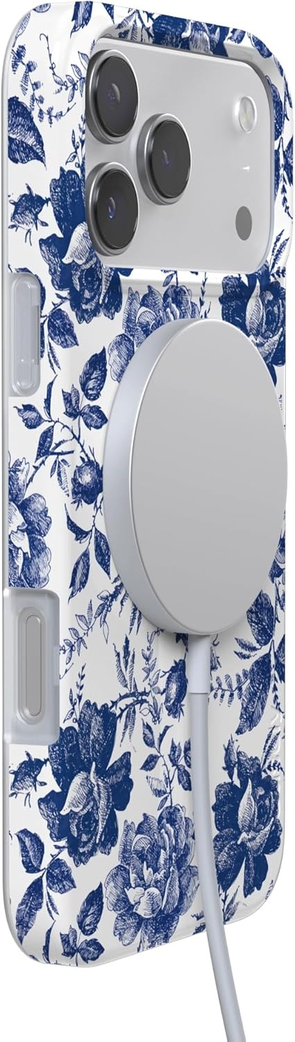 image:imageCasely iPhone 17 Pro Max Case Youre Dinomite Green Dinosaur Compatible with MagSafe Classic Ultra Thin DesignRose to Fame Blue White Rose Floral