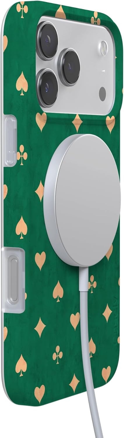 image:imageCasely iPhone 17 Pro Max Case Youre Dinomite Green Dinosaur Compatible with MagSafe Classic Ultra Thin DesignRoyal Flush French Deck