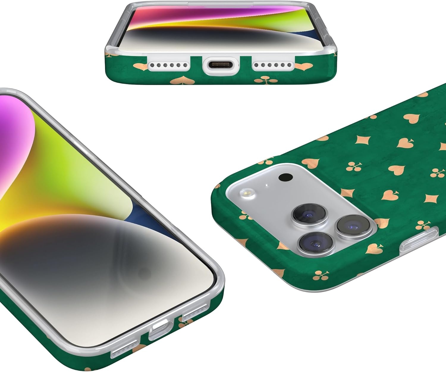 image:imageCasely iPhone 17 Pro Max Case Youre Dinomite Green Dinosaur Compatible with MagSafe Classic Ultra Thin DesignRoyal Flush French Deck