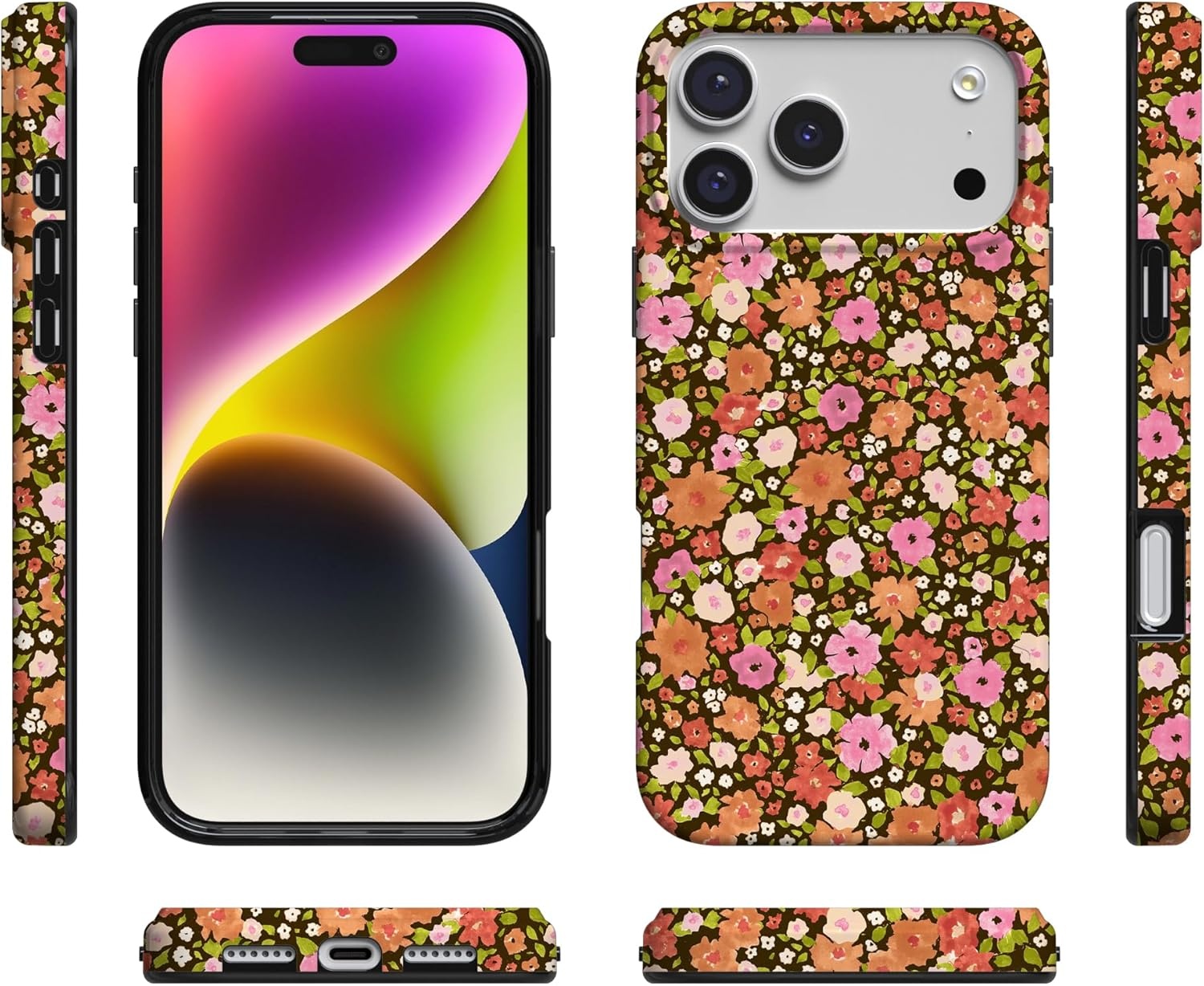 image:imageCasely iPhone 17 Pro Max Case Youre Dinomite Green Dinosaur Compatible with MagSafe Classic Ultra Thin DesignRustic Roses Boho Bouquet