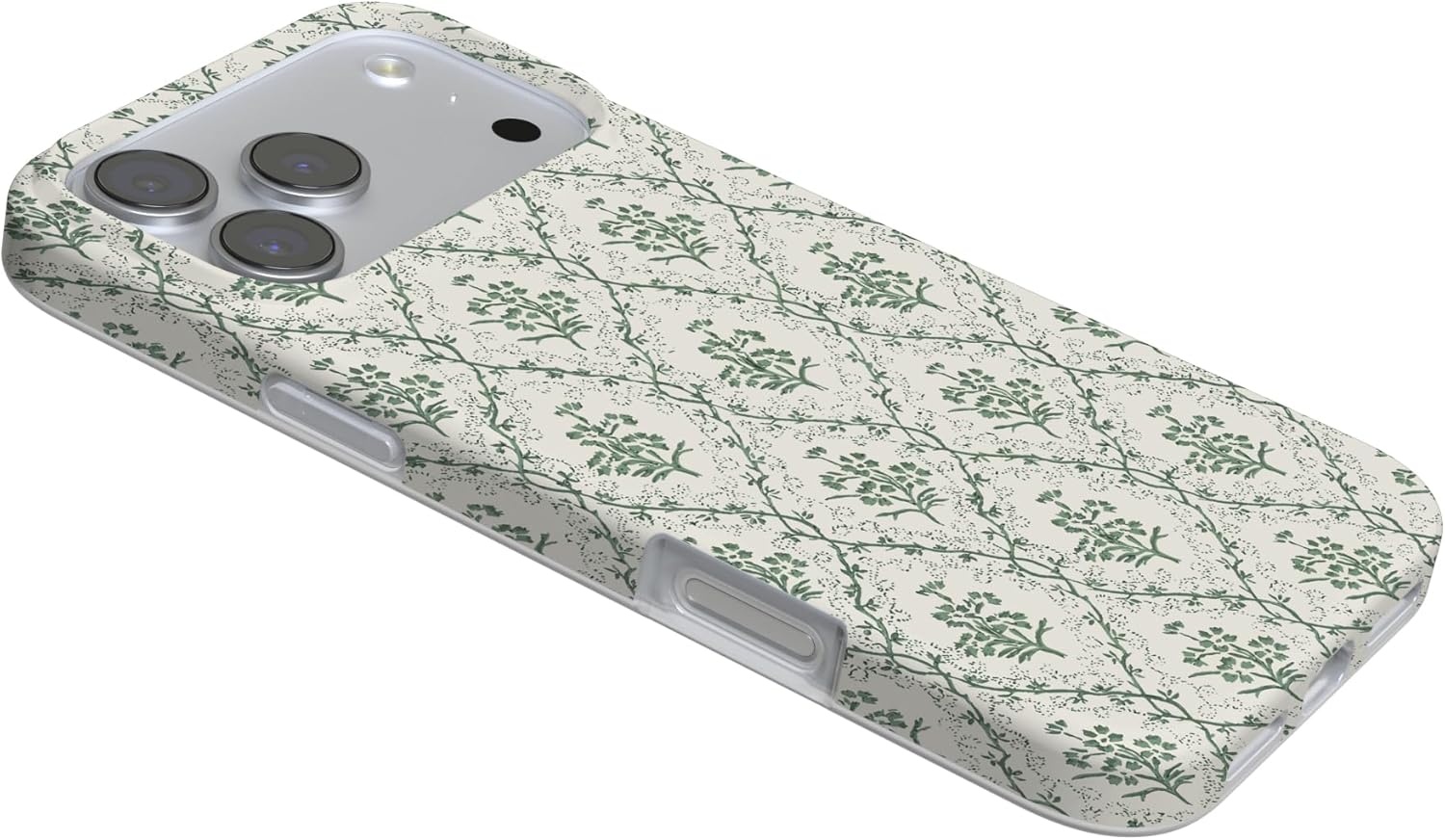 image:imageCasely iPhone 17 Pro Max Case Youre Dinomite Green Dinosaur Compatible with MagSafe Classic Ultra Thin DesignSage Tapestry Floral Vines