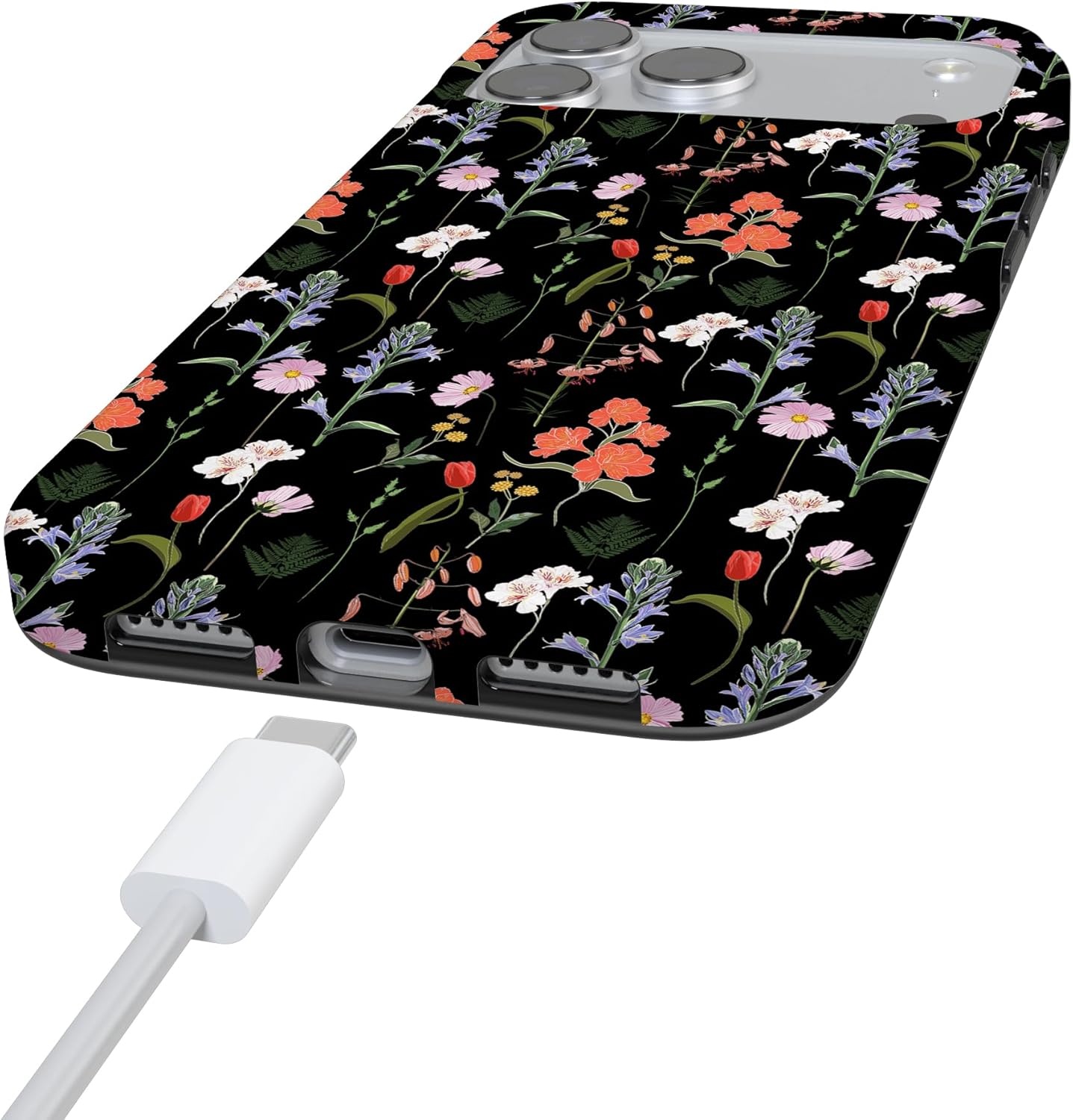 image:imageCasely iPhone 17 Pro Max Case Youre Dinomite Green Dinosaur Compatible with MagSafe Classic Ultra Thin DesignSecret Garden Mixed Floral