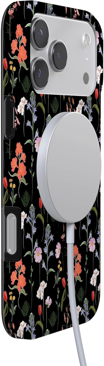 image:imageCasely iPhone 17 Pro Max Case Youre Dinomite Green Dinosaur Compatible with MagSafe Classic Ultra Thin DesignSecret Garden Mixed Floral
